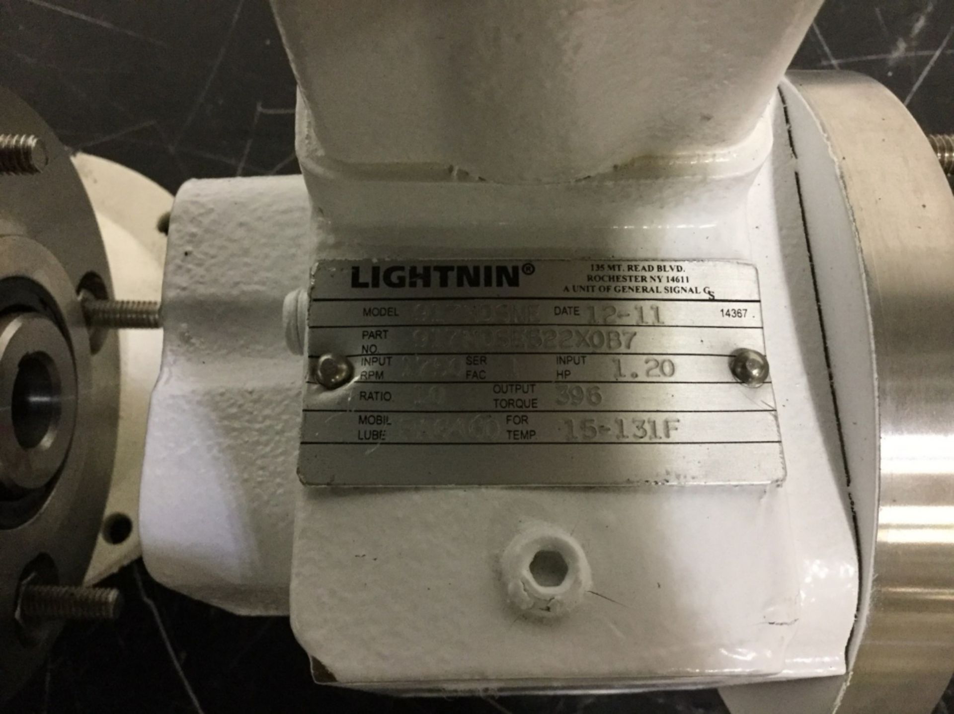 Lightnin 917 MDSNE Worm Gear Reducer - Quantity 3 - Image 4 of 4