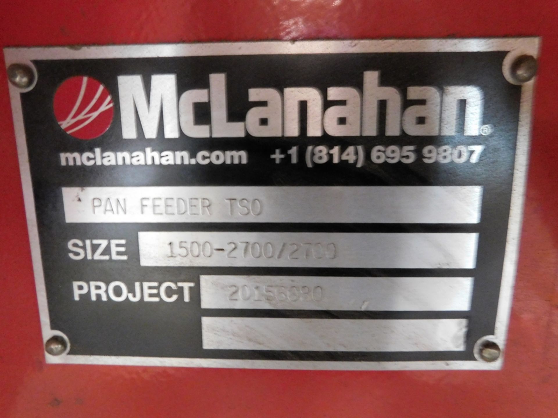 2015 McLanahan Pan Feeder TSO (Size 1500-2700/2700) - Image 6 of 6
