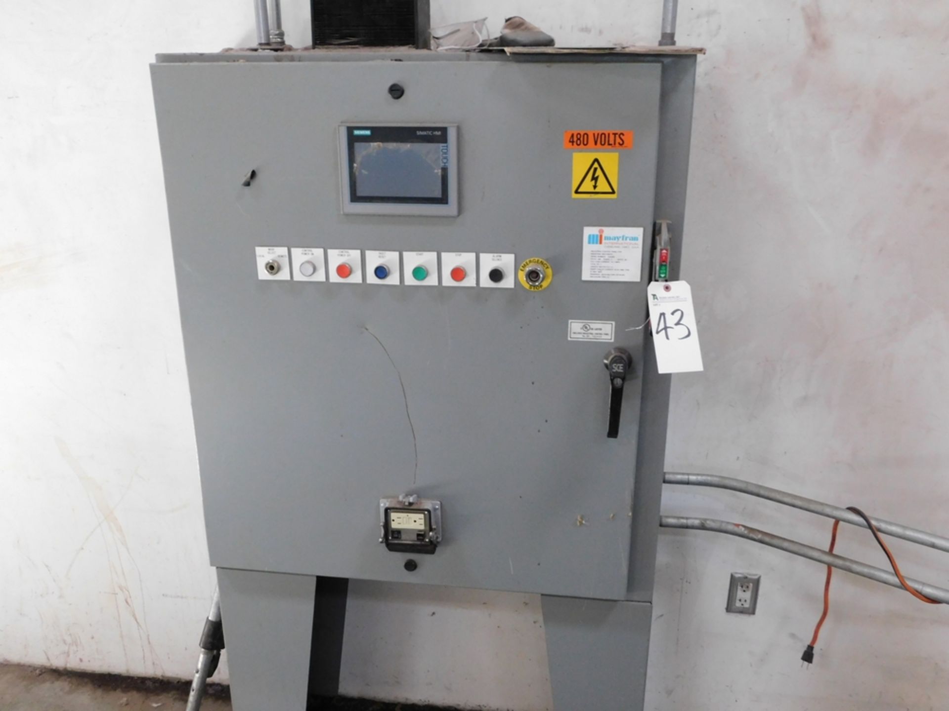 Mayfran Control Panel, 480 Volts, 3 Phase,