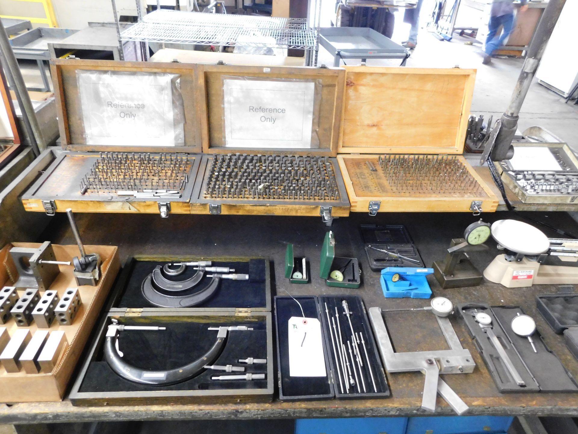 (Lot) Inspection Tools, Plug Gauges, Mics, Dial Indicators, Microscope - Image 2 of 2