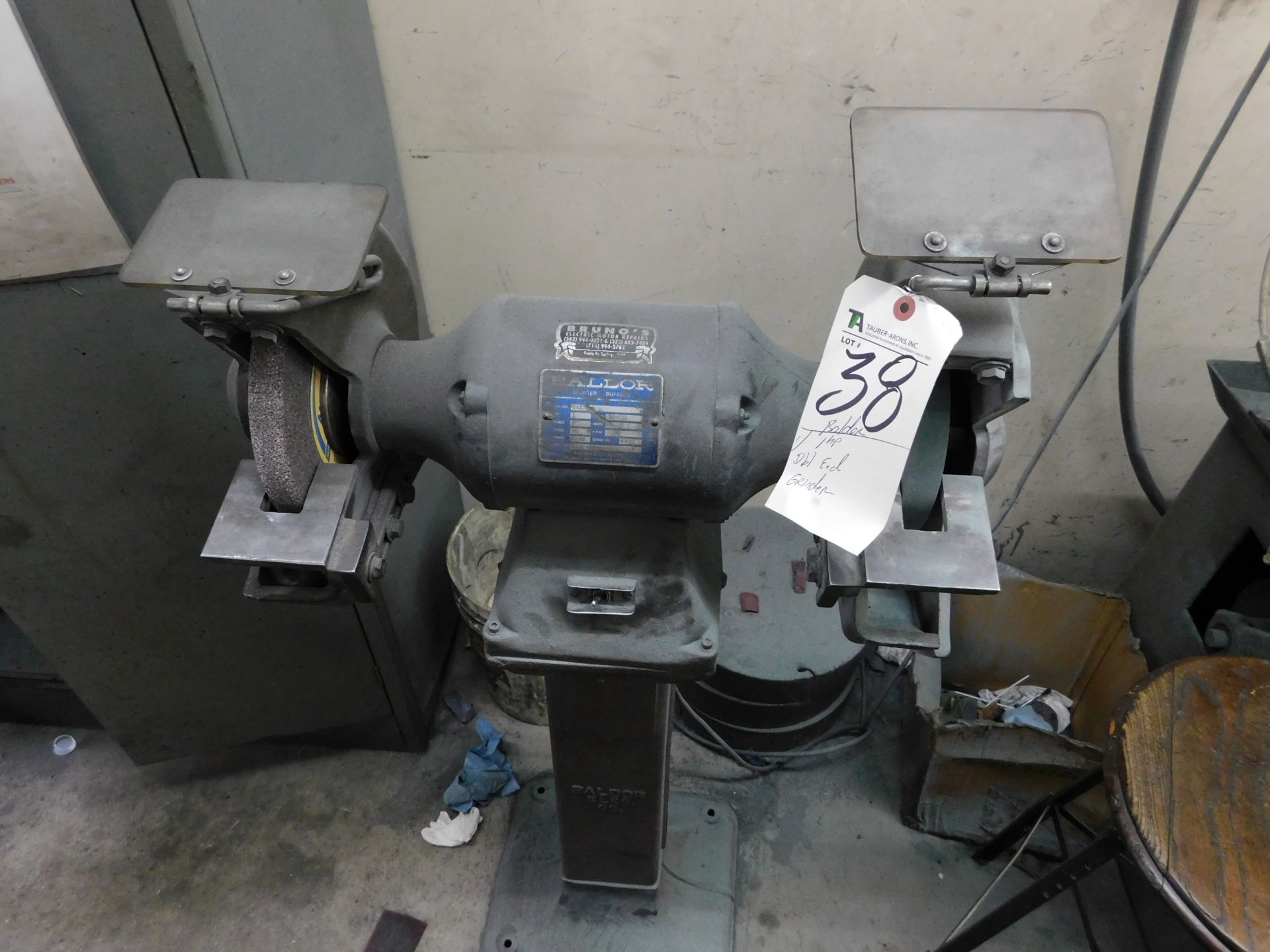 Baldor 1hp Pedestal Dbl. End Grinder