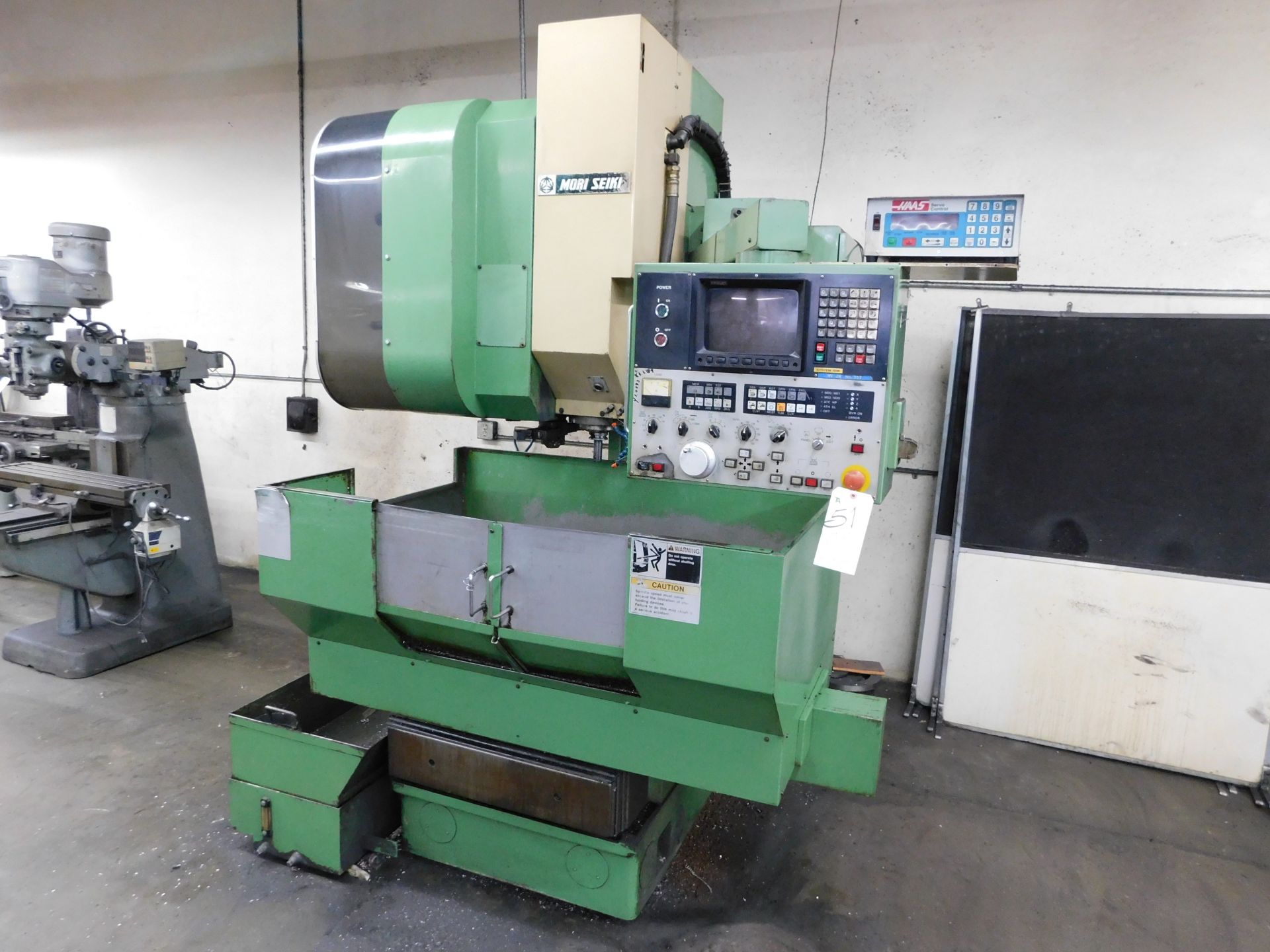 Moriseiki mod. MV Junior, CNC Vertical Machine CTR w/ 30-Post ATC, Fanuc Controls & Haas Servo