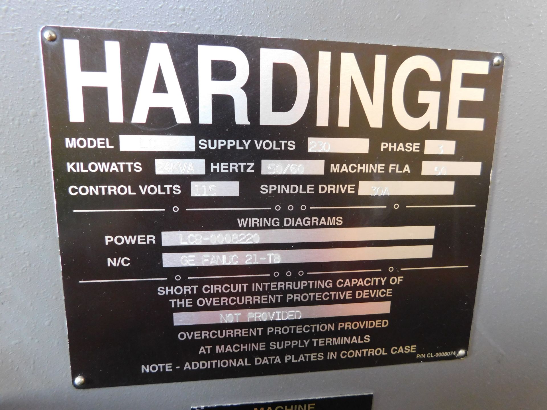 Hardinge Cobra 42, od. LC, CNC Chucker w/ GE - Image 3 of 3