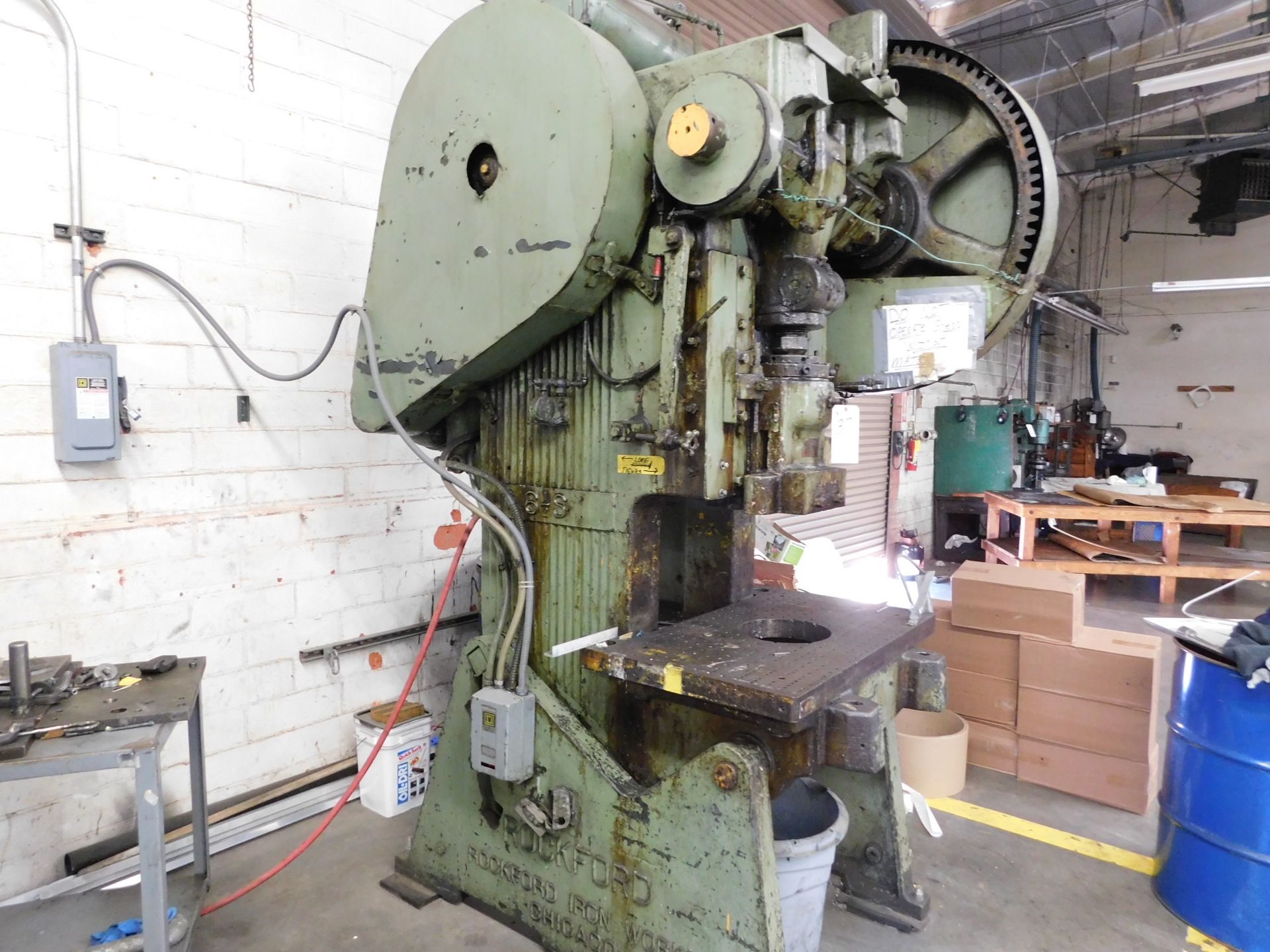 Rockford No. 6 1/2S, 40-Ton OBI Punch Press - Image 2 of 2