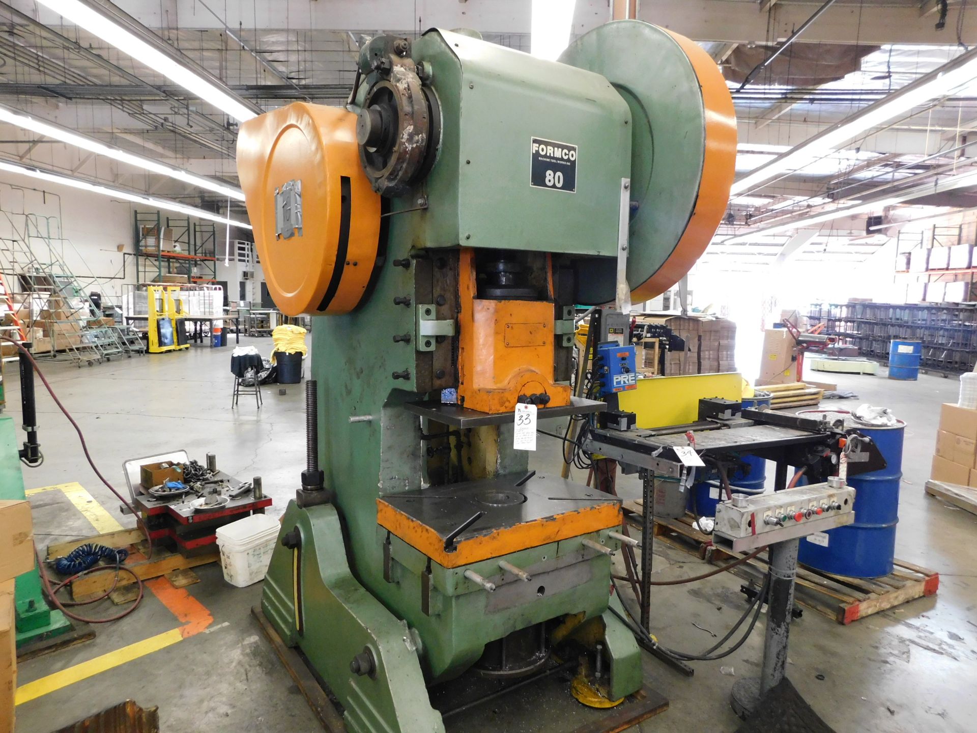 Formco mod. 80, 80-Ton, OBI Punch Press w/ 5.12"