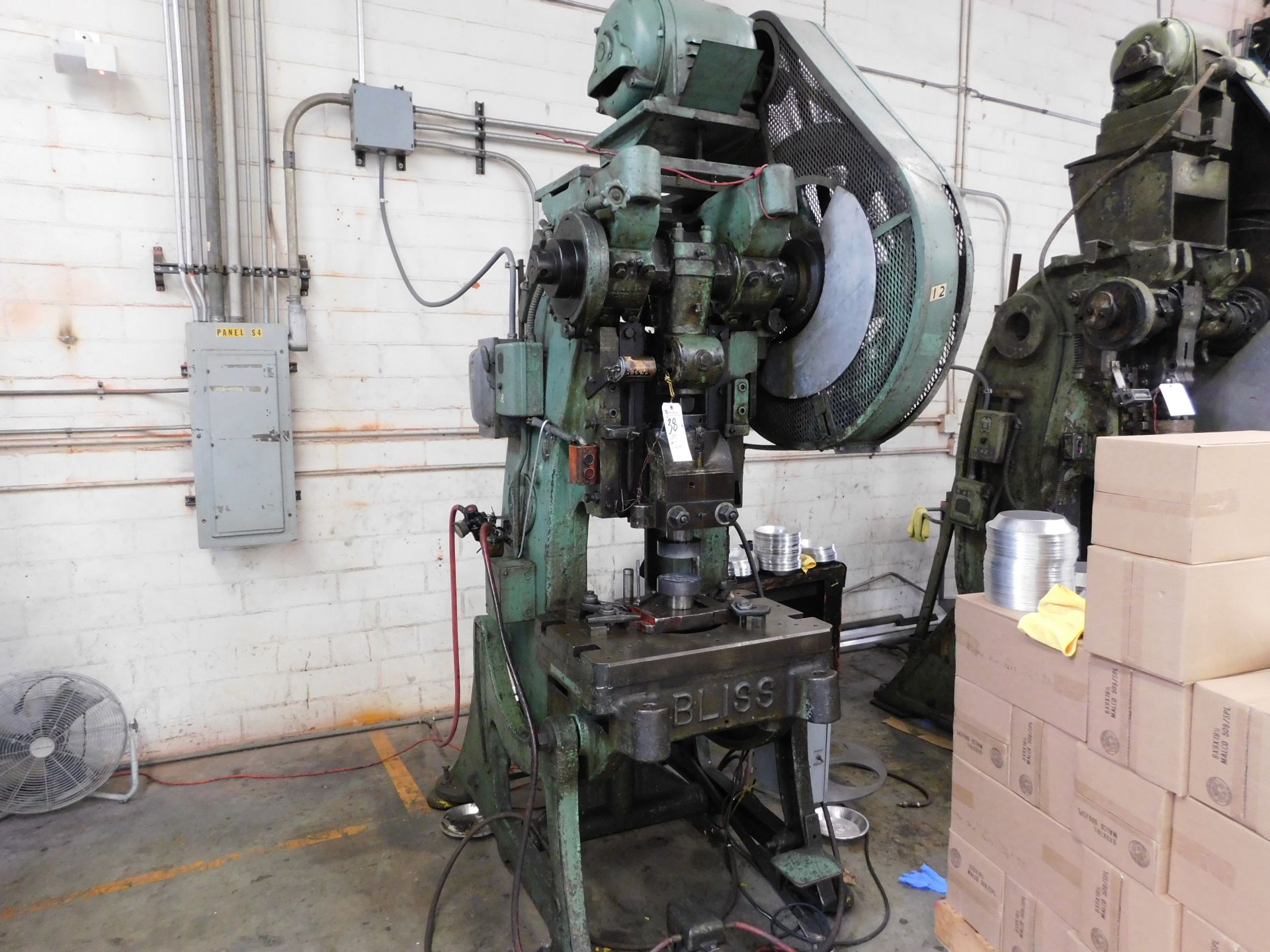 Bliss mod. 21S, 20-Ton OBI Punch Press