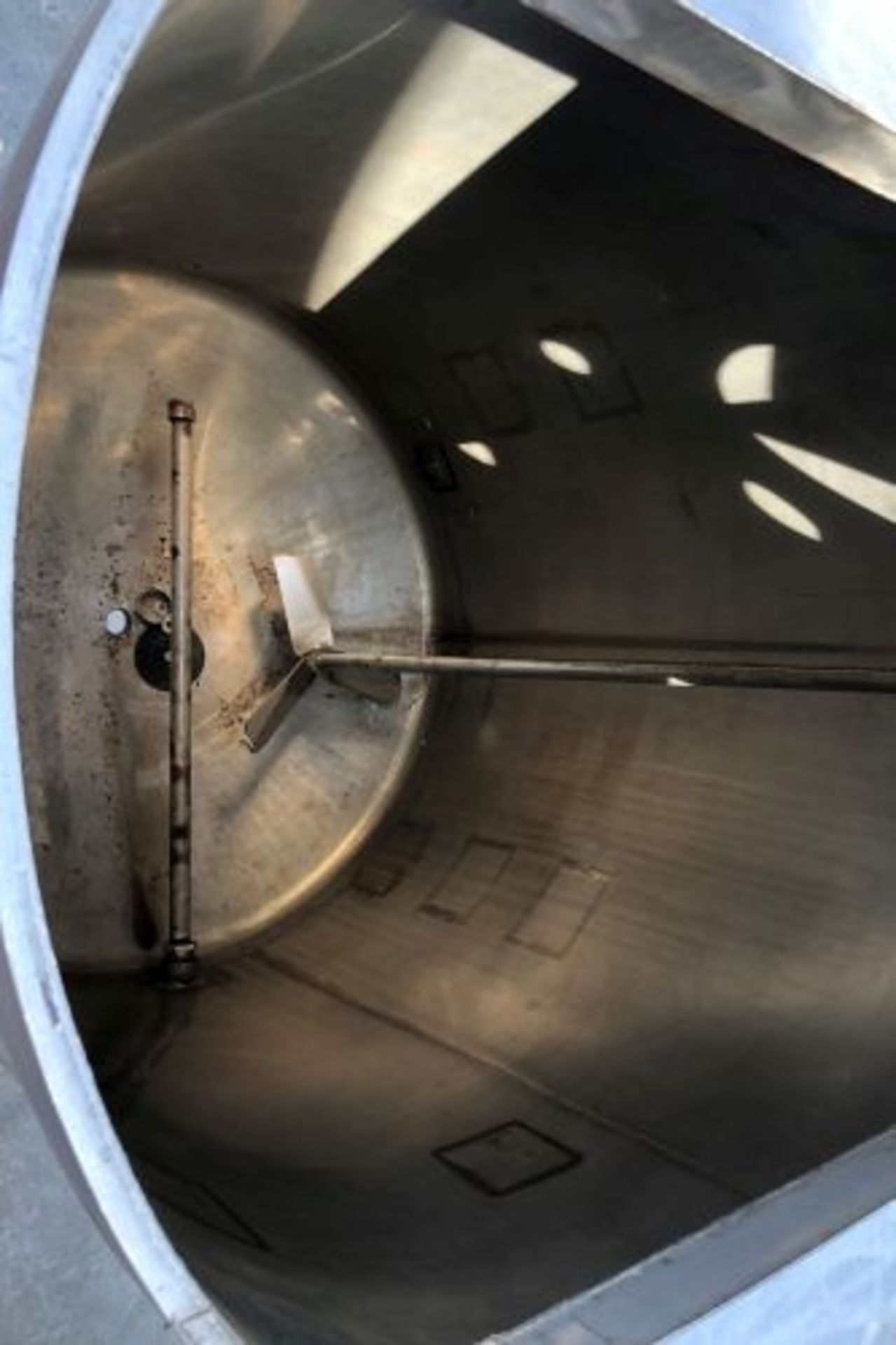 400 gallon stainless steel tank with mixer - Image 5 of 5