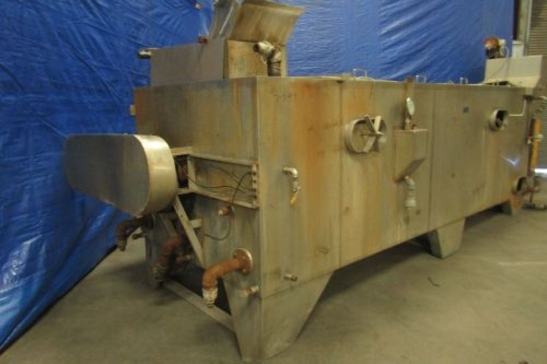 30" diameter x 162" long mild steel rotary lye peeler - Image 4 of 7