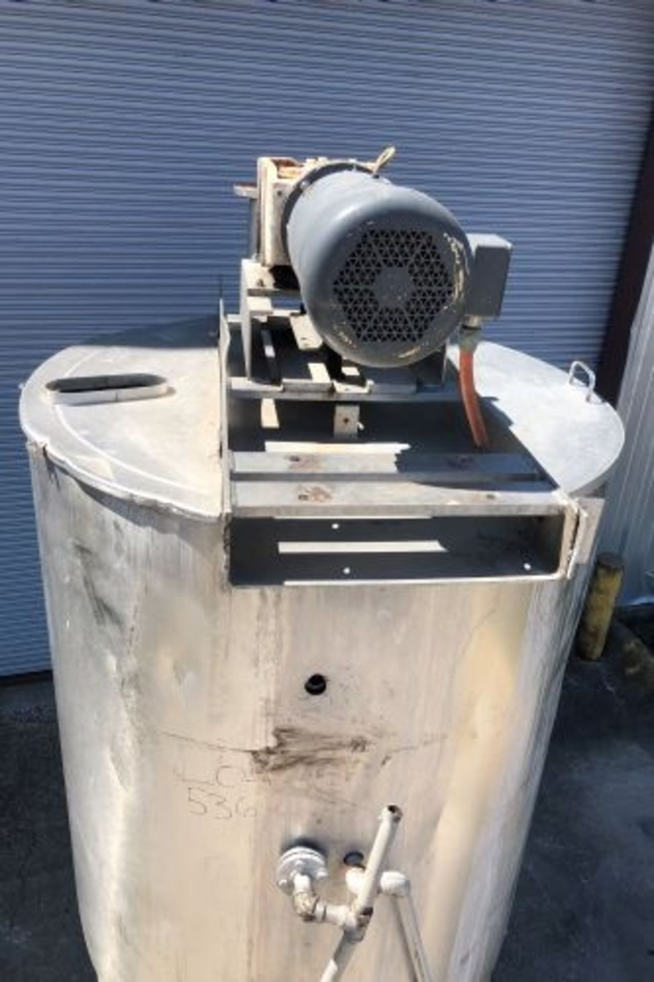 500 gallon Lee Technologies jacketed scrape surface stainless steel mix tank - Image 4 of 8