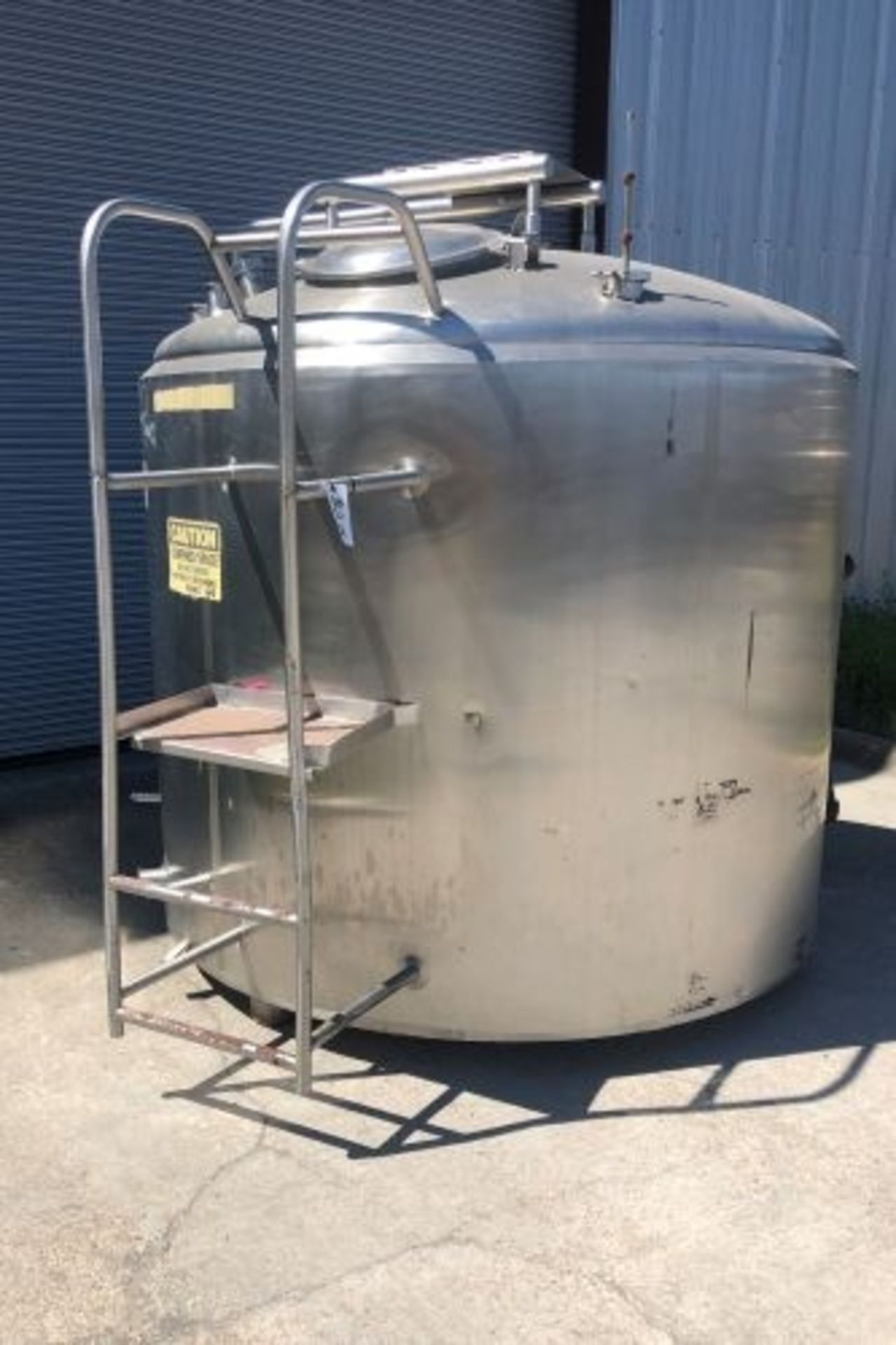 1000 gallon Cherry-Burrell stainless steel jacketed scrape surface mixing tank