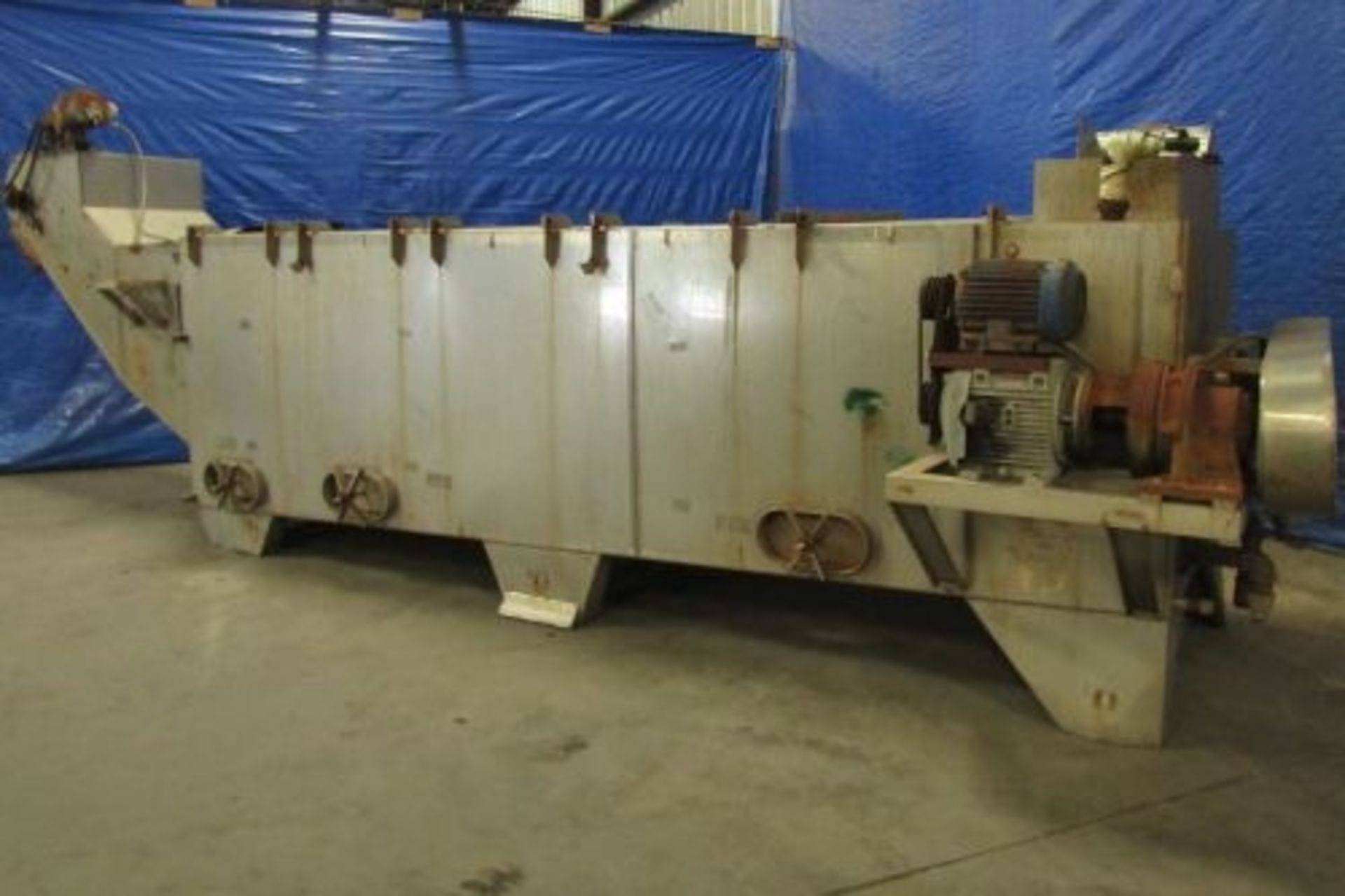 30" diameter x 162" long mild steel rotary lye peeler - Image 3 of 7