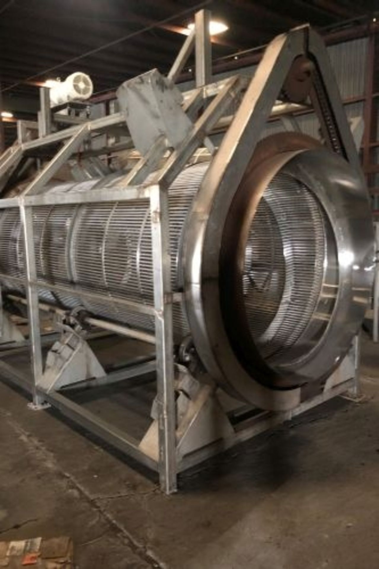 58” diameter x 153” long stainless steel reclaim reel - Image 4 of 6