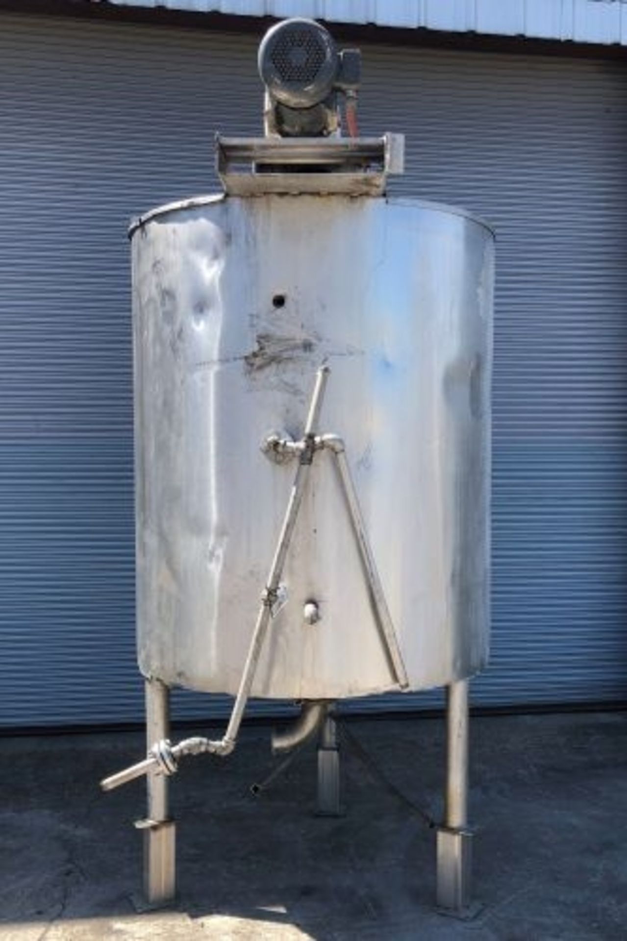 500 gallon Lee Technologies jacketed scrape surface stainless steel mix tank - Image 2 of 8
