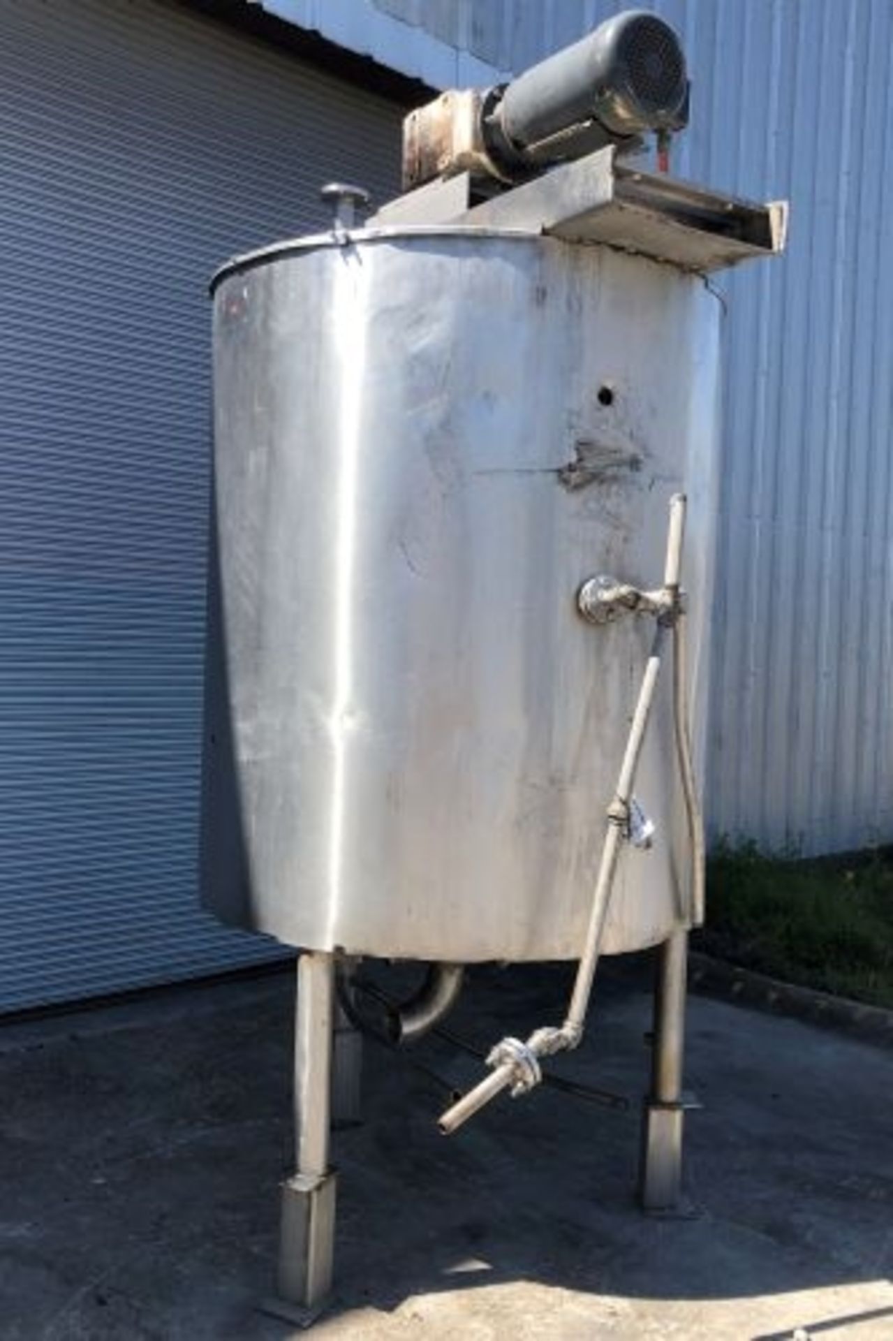 500 gallon Lee Technologies jacketed scrape surface stainless steel mix tank