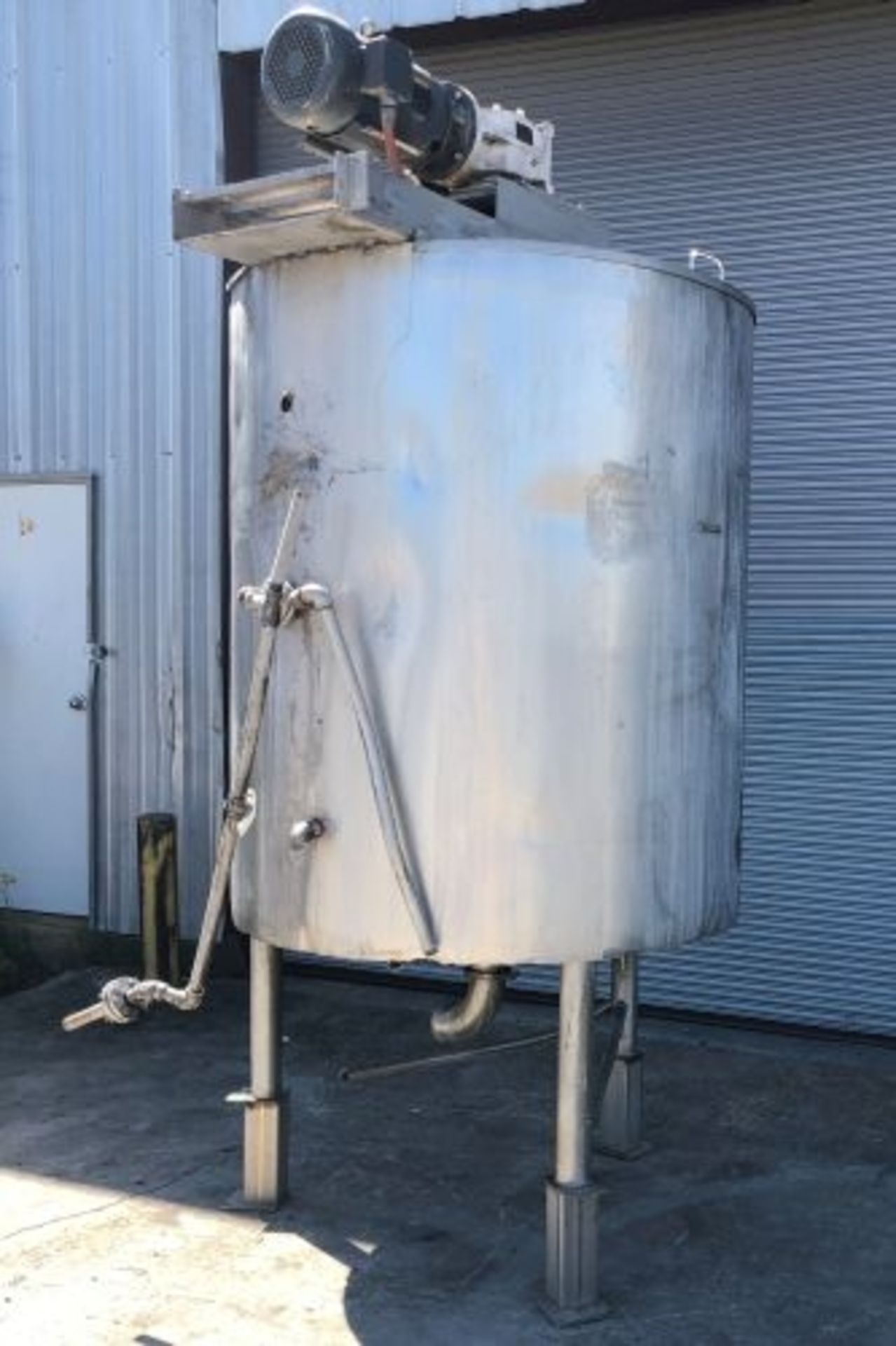 500 gallon Lee Technologies jacketed scrape surface stainless steel mix tank - Image 3 of 8