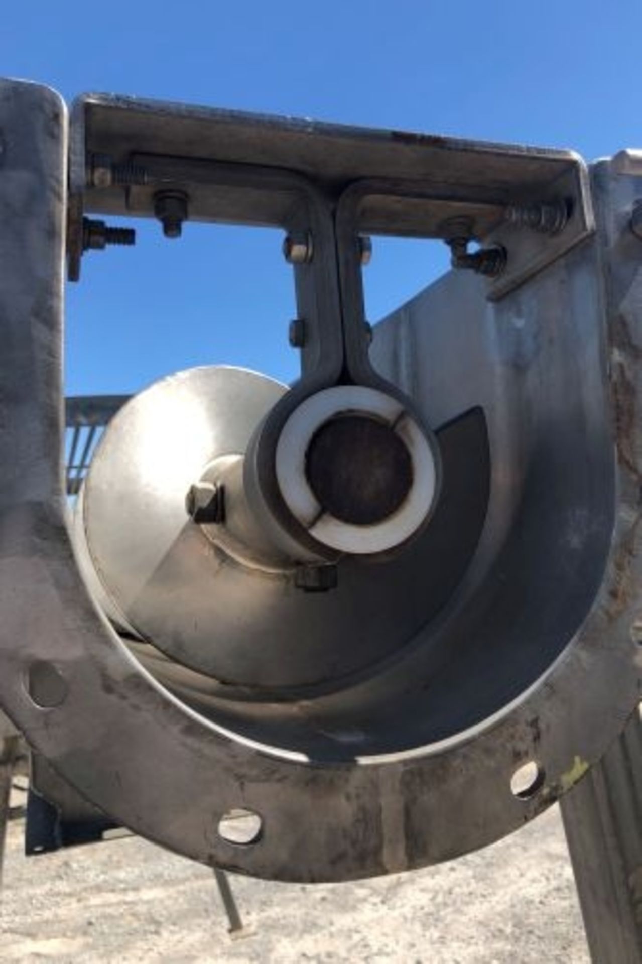 8” diameter x 12’ long KWS stainless steel distribution screw conveyor - Image 5 of 6