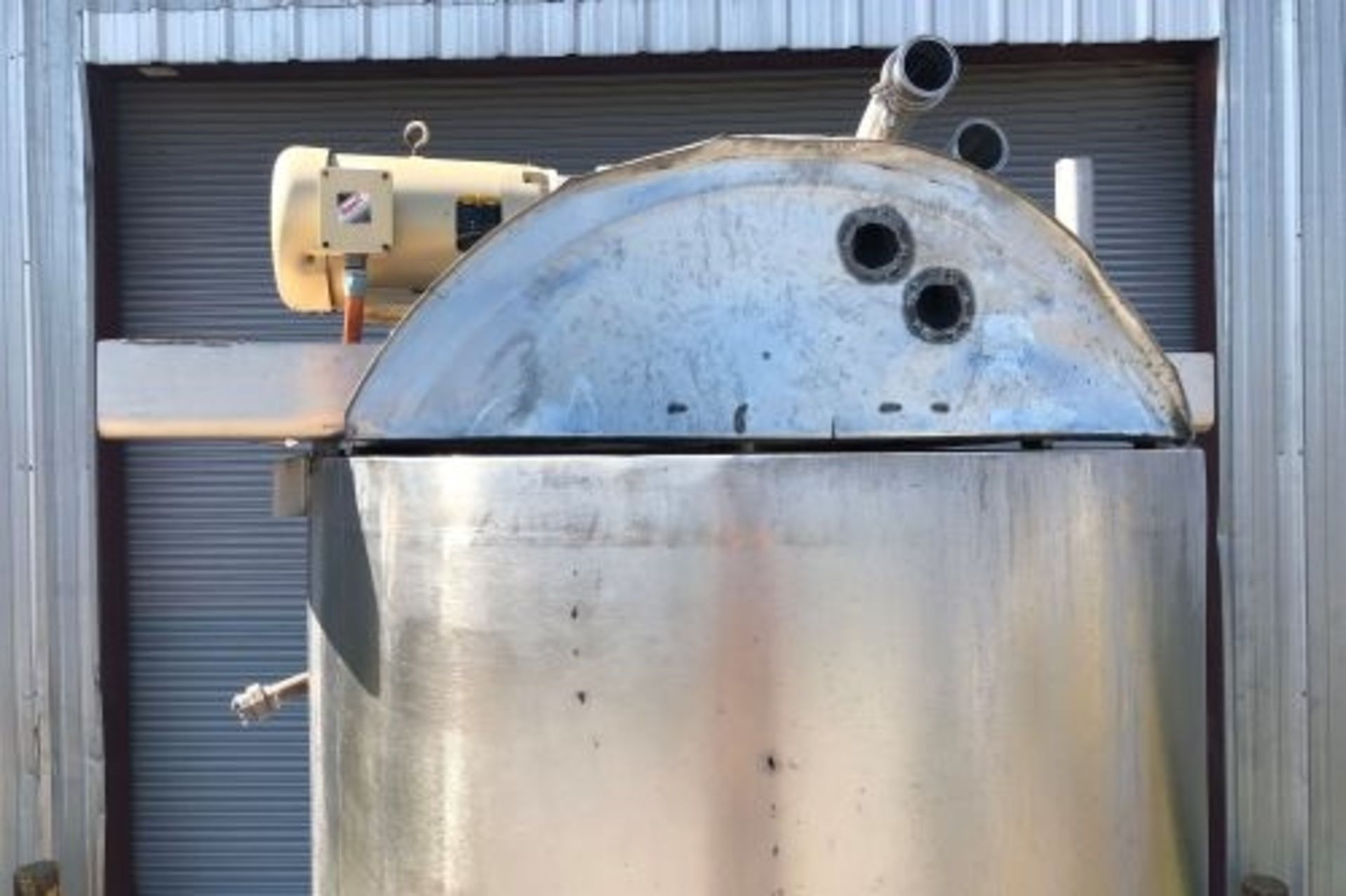 500 gallon Lee Technologies jacketed scrape surface stainless steel mix tank - Image 6 of 9