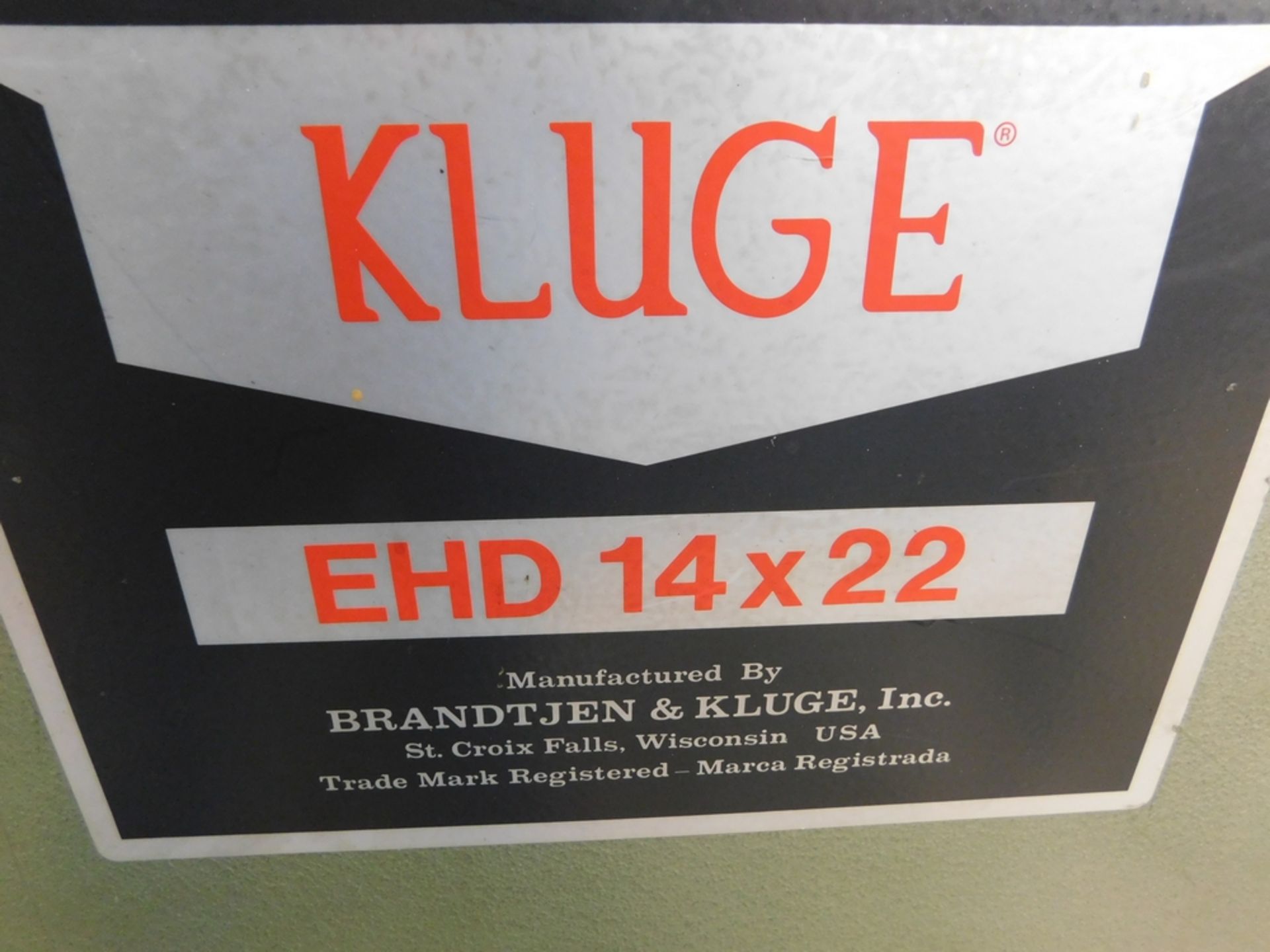 Kluge mod. EHD, 14" x 22" Cylinder Die Cutter - Image 4 of 4