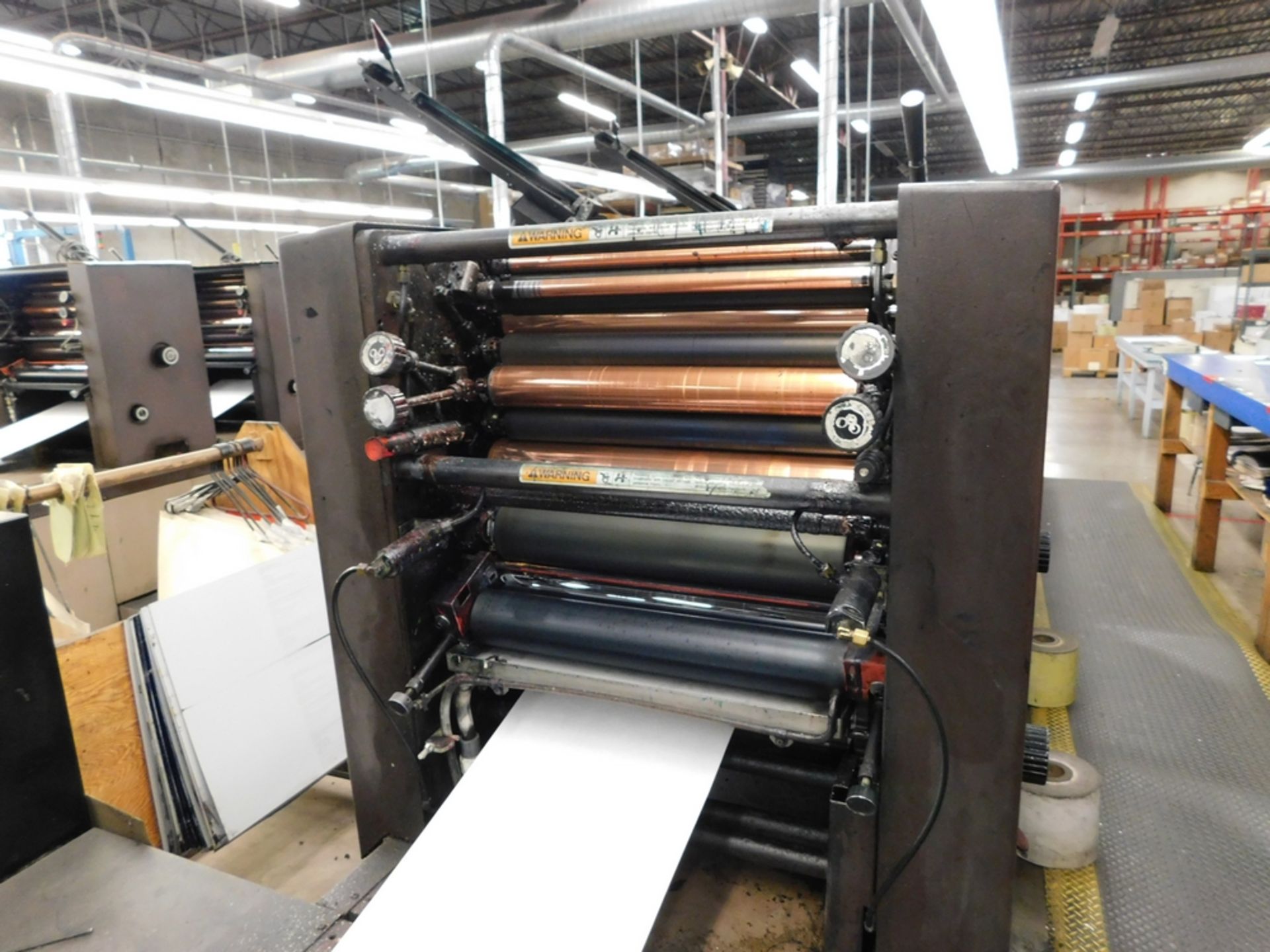 Didde mod. 205-767, 4-Color Web Print Press w/ Feeder, Fife Edge Guides, Reliance Max Plus VS Drive, - Image 6 of 12