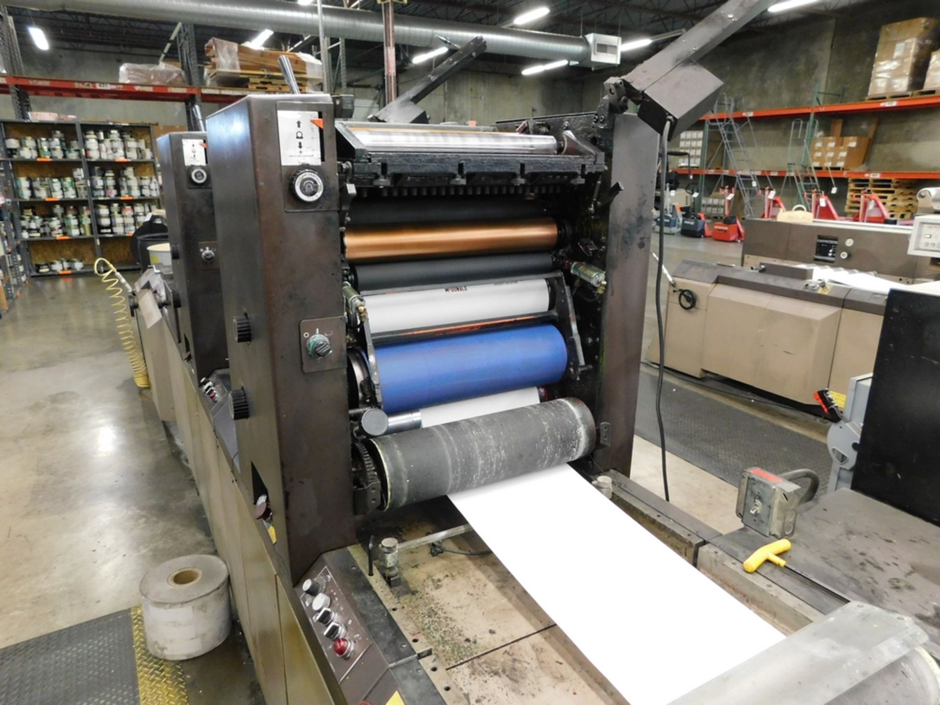 Didde mod. 205-767, 4-Color Web Print Press w/ Feeder, Fife Edge Guides, Reliance Max Plus VS Drive, - Image 5 of 12