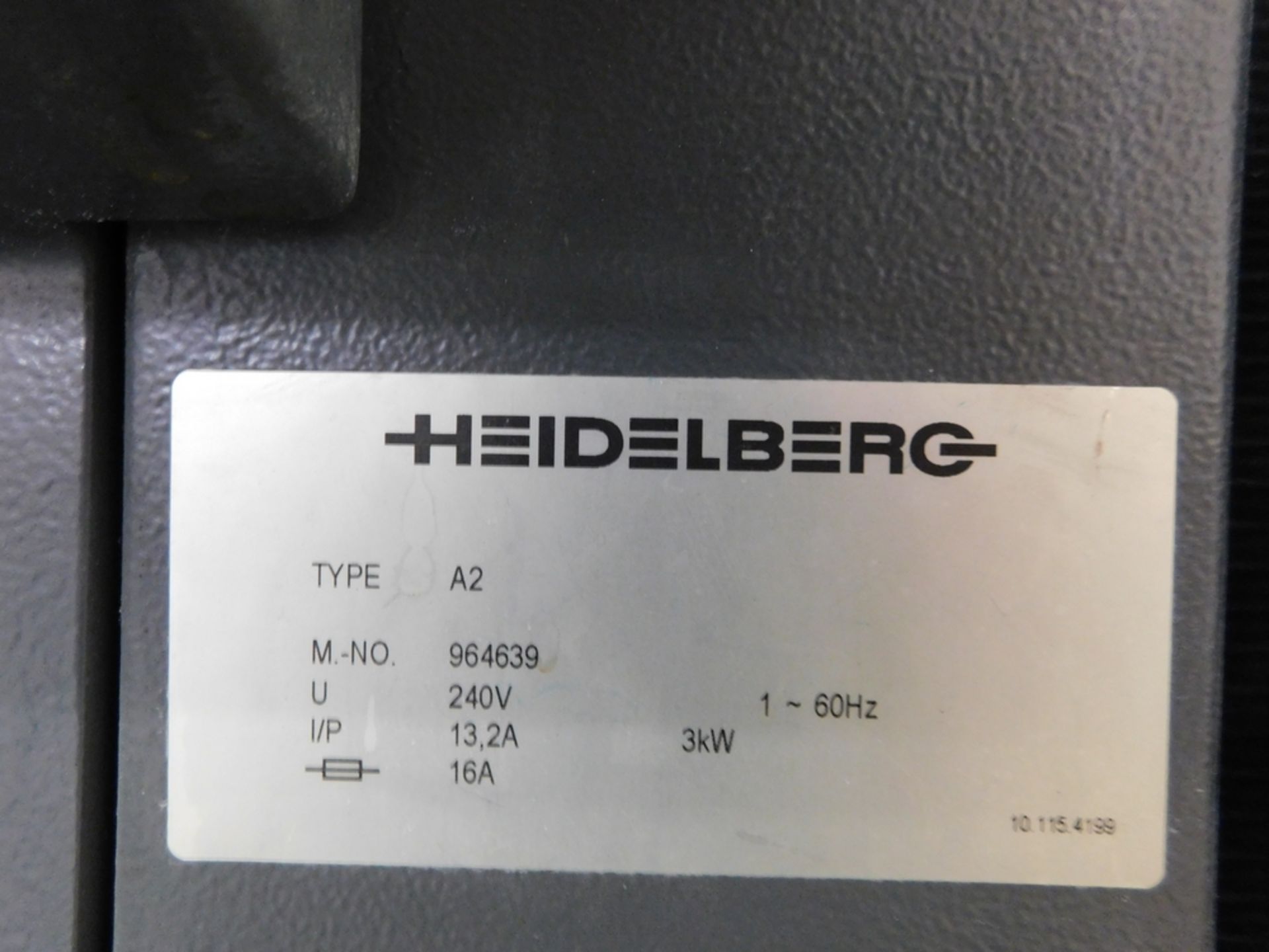 (2003) Heidelberg mod. QM46-2, 18" x 20" 2-Color Press; S/N 96439 - Image 5 of 5