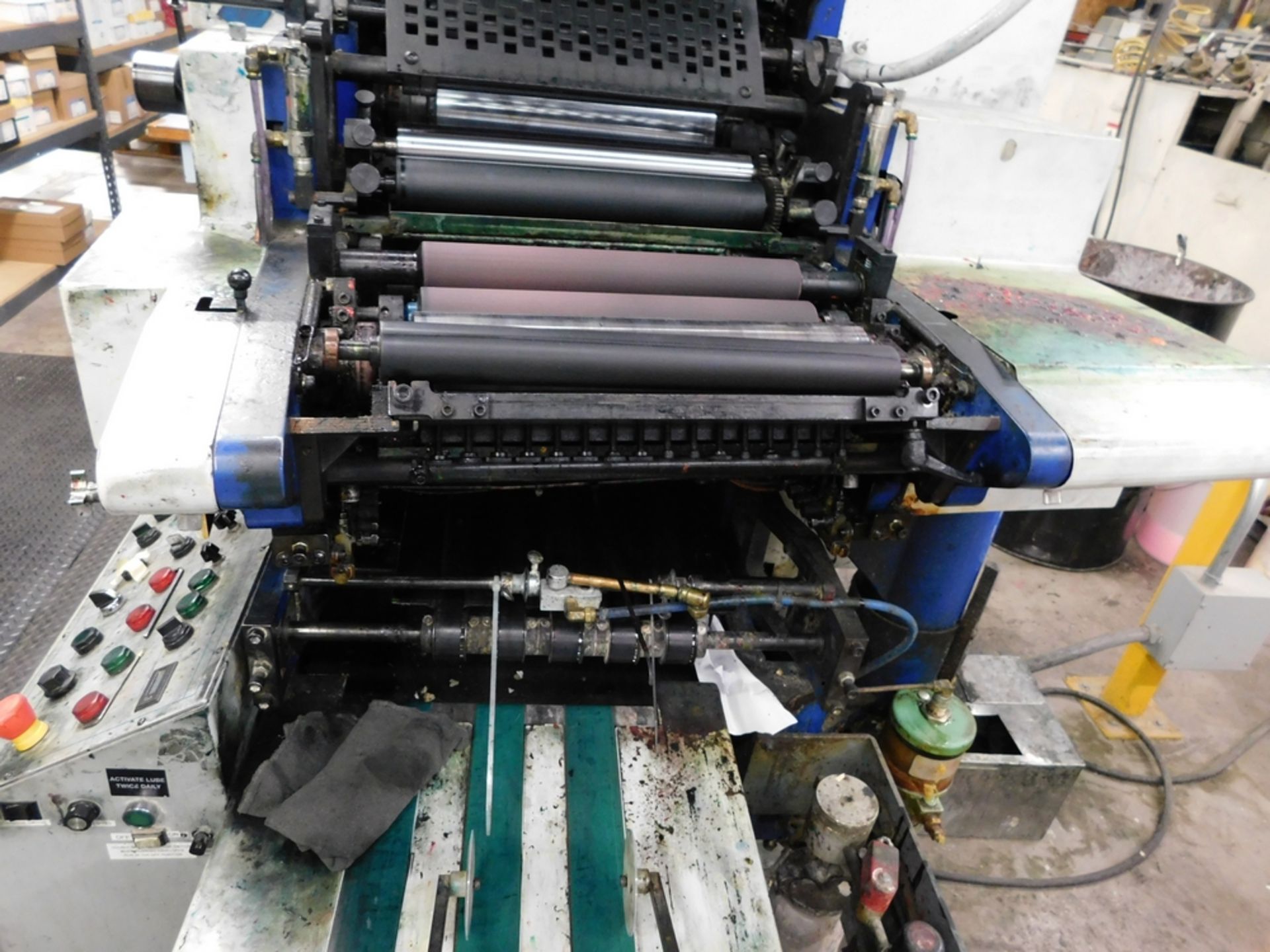 Diamond mod. P7-13, 2-Color Envelope Printing Press w/ 7' Outfeed Conveyor - Image 6 of 7