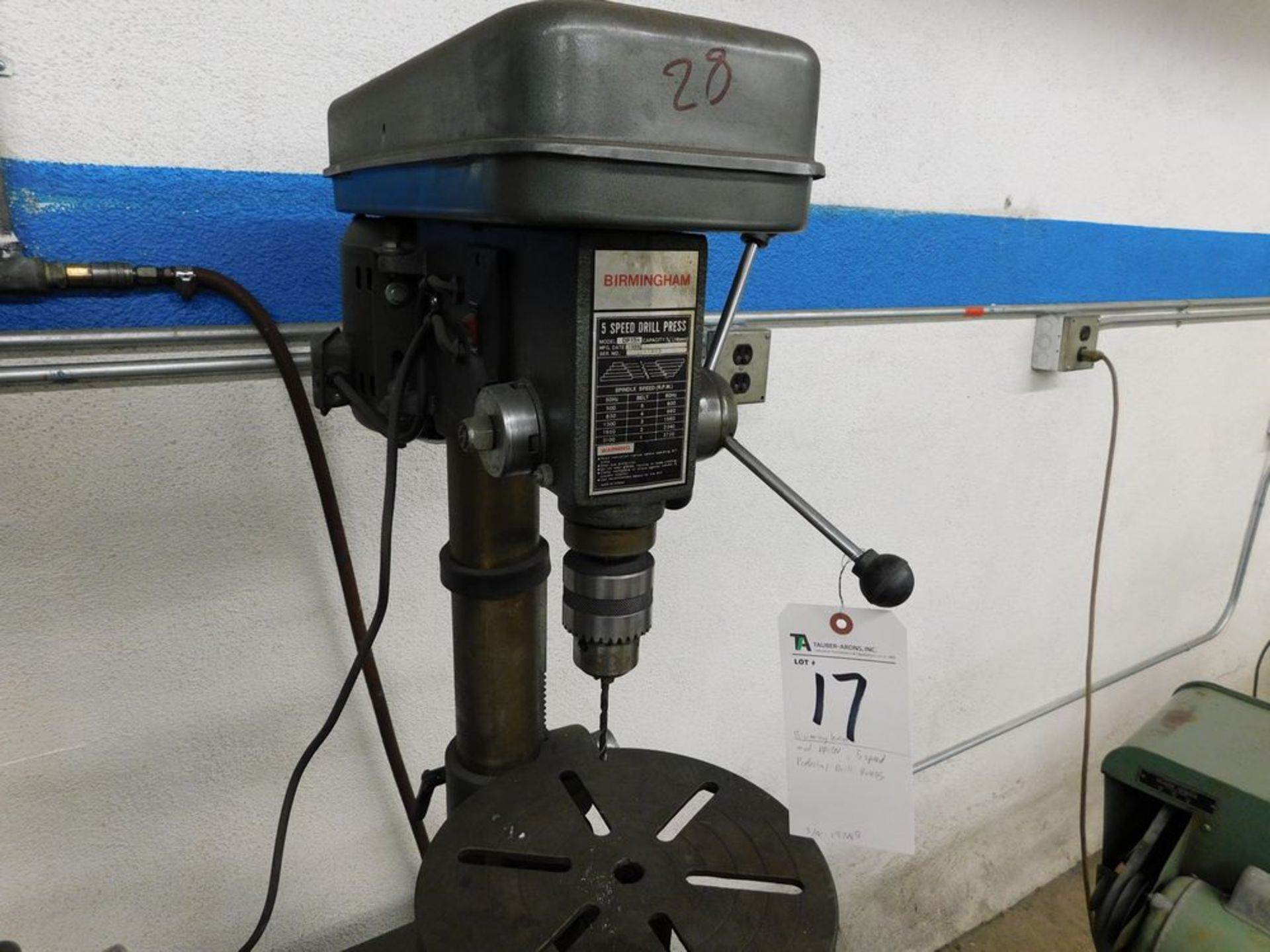 Birmingham mod. DP13N, 5-Speed Bench Top Drill Press; S/N 137085