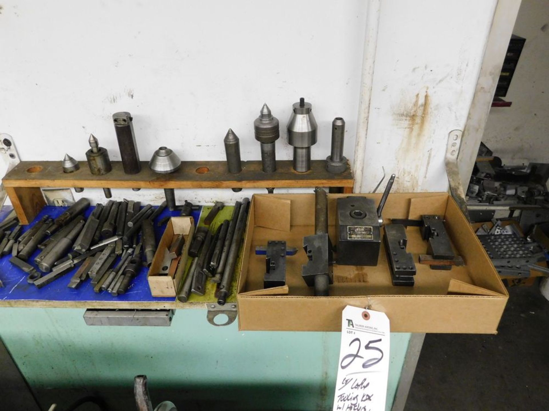 (Lot) Lathe Tooling KDK w/ Holders, Chucks, Live Centers