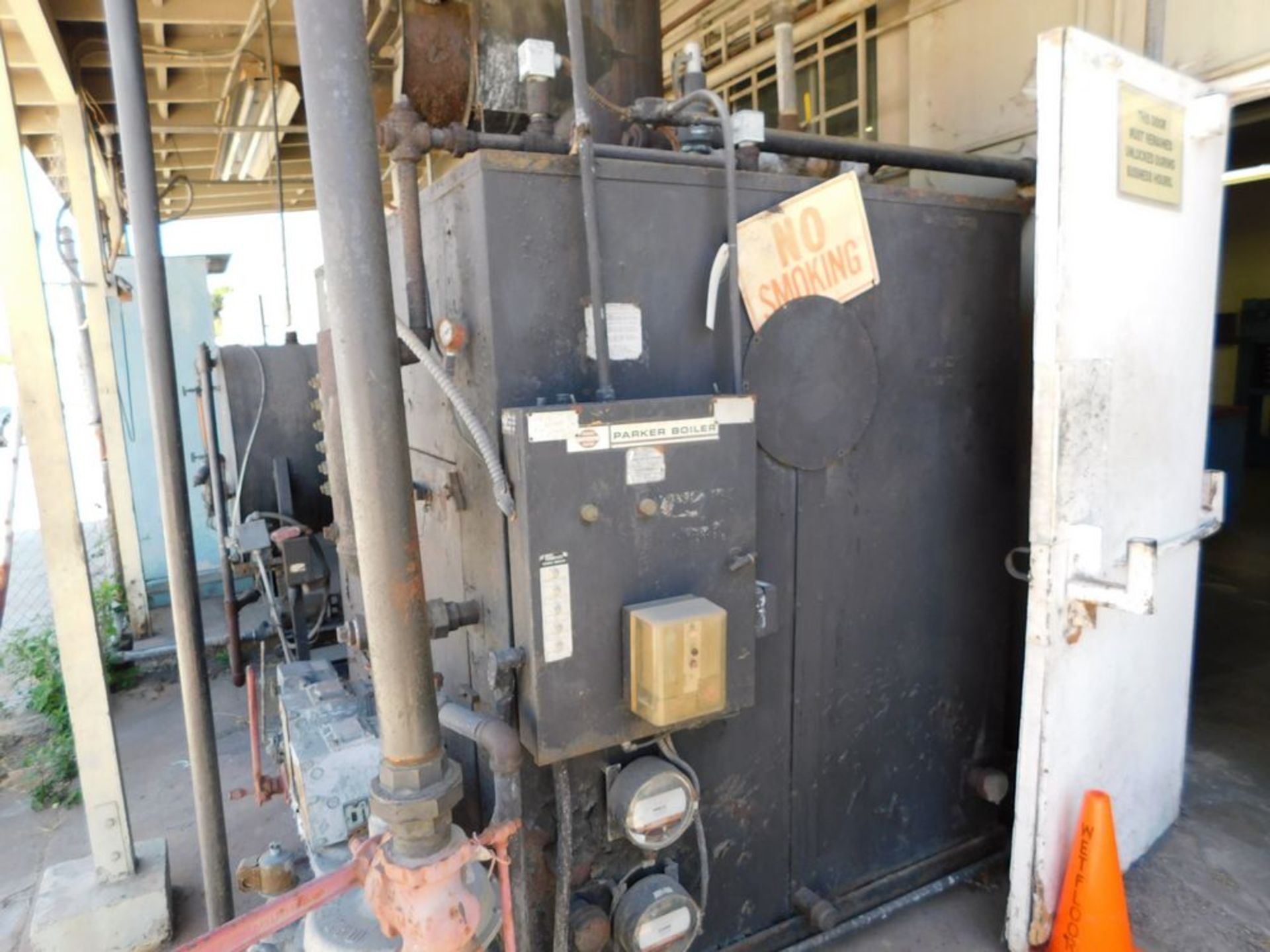 (Lot) (2) Parker Boilers w/ Receiver & (3) Air Compressors