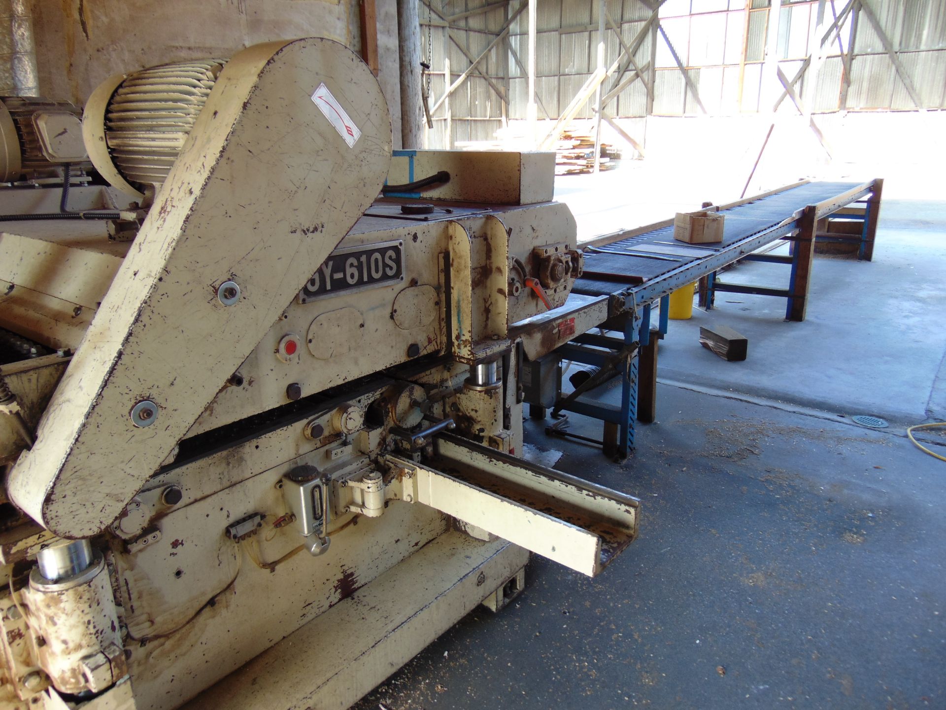 (2001) Seco mod. SK-6105, 24" Dbl. Surface Planer w/ Infeed Conveyor, HP: 25 Top, 20 Bottom; S/N - Image 3 of 5