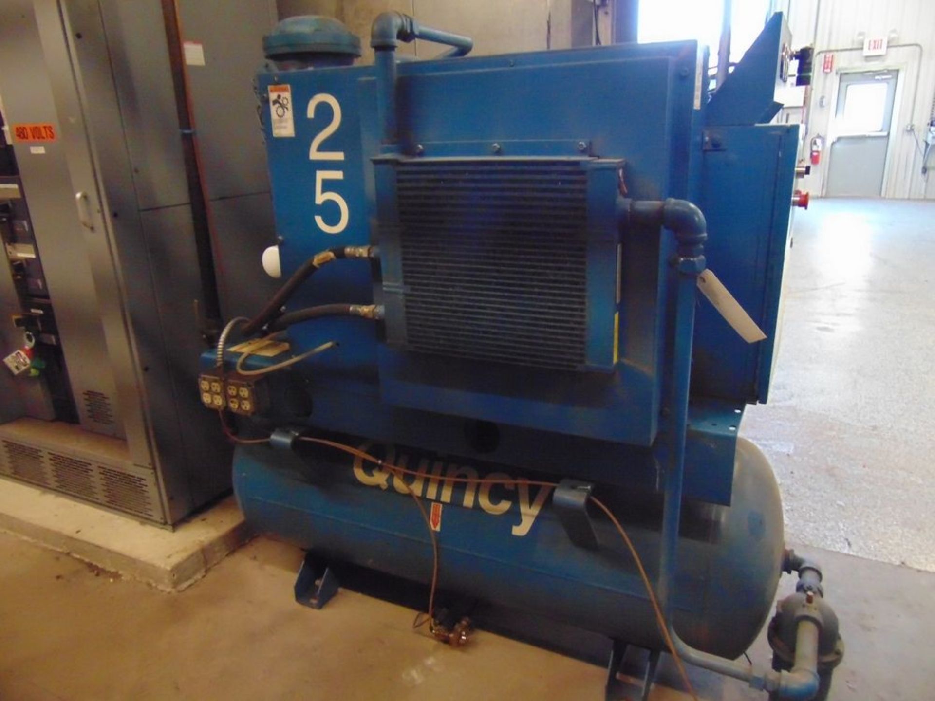 Quincy mod. QST25ANA12SR, 25hp Rotary Screw Air Compressor, Hours: 68672, Volts 230/460 - Image 2 of 3