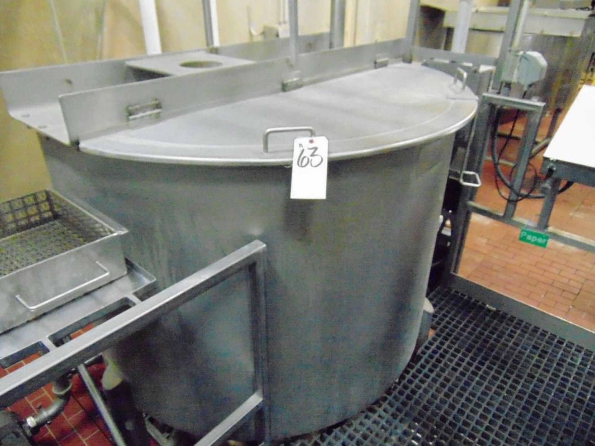 (2004) Mod. 600OB, 600 Gal. Cap. S.S. Holding Tank w/ Load Cells; S/N 45-1-1