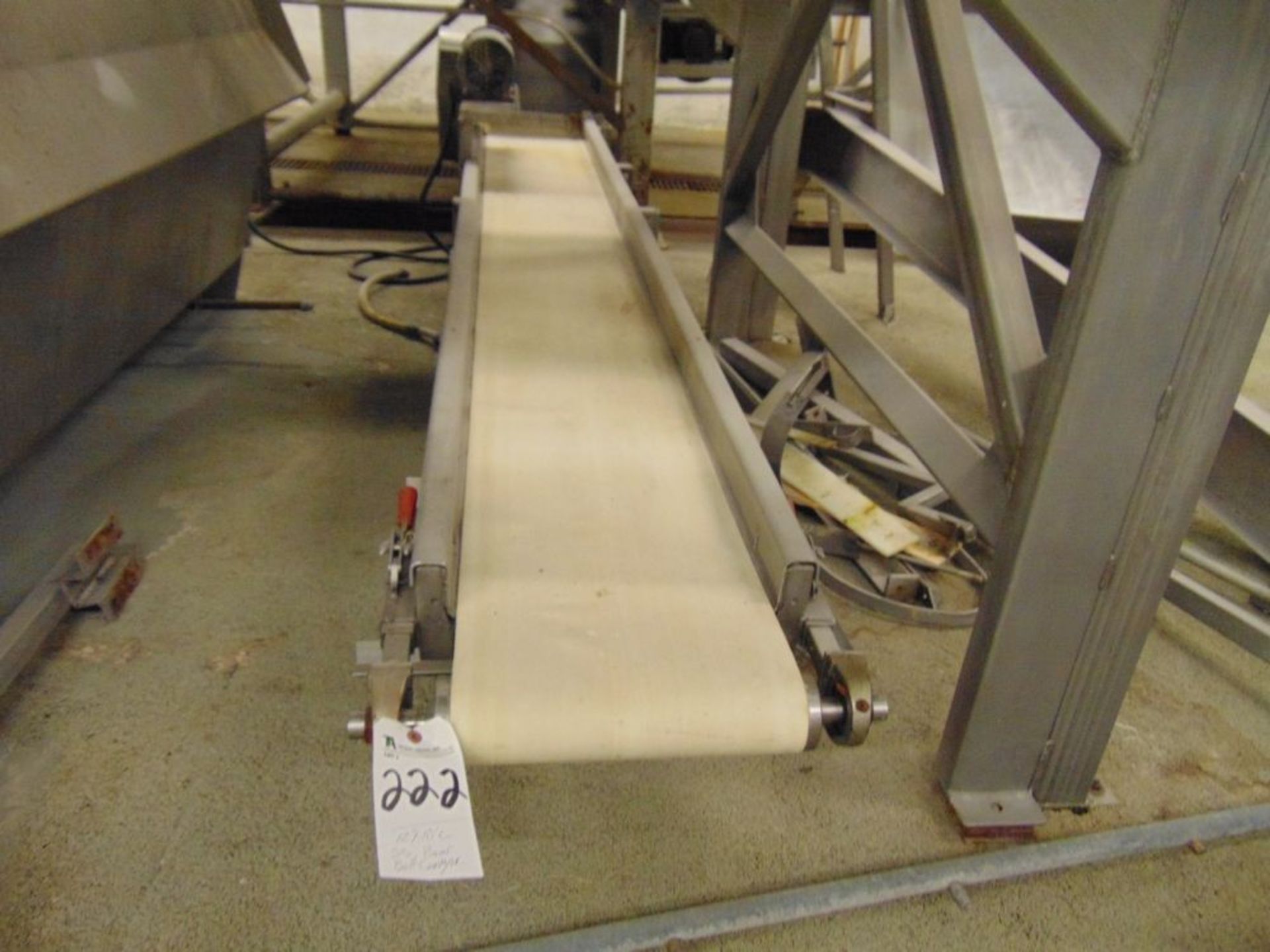 S.S. Power Belt Conveyor, 12"W x 10'L