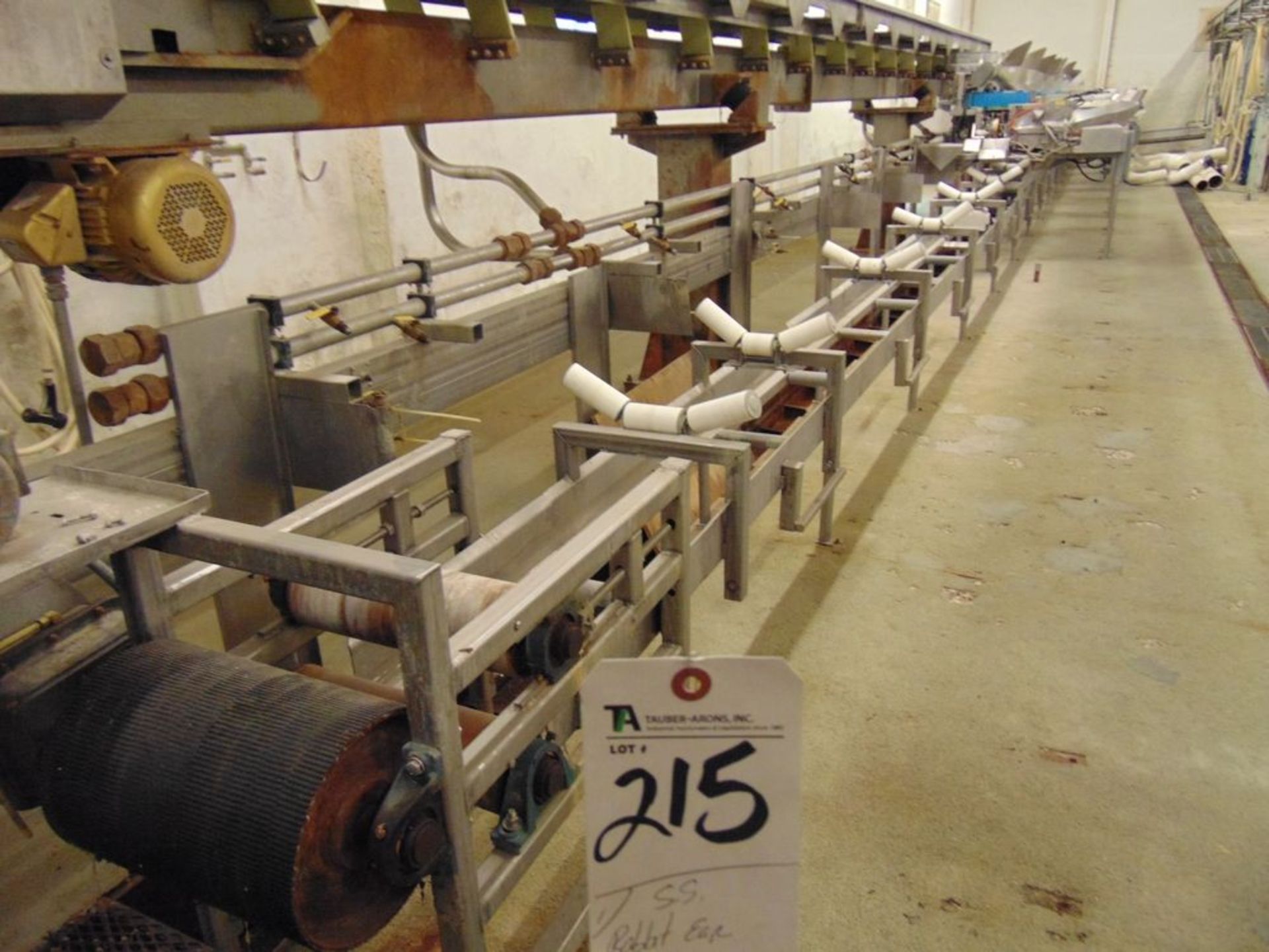 S.S. Rabbit Ear Conveyor, Approx. 24"W x 70'L (No Belt)