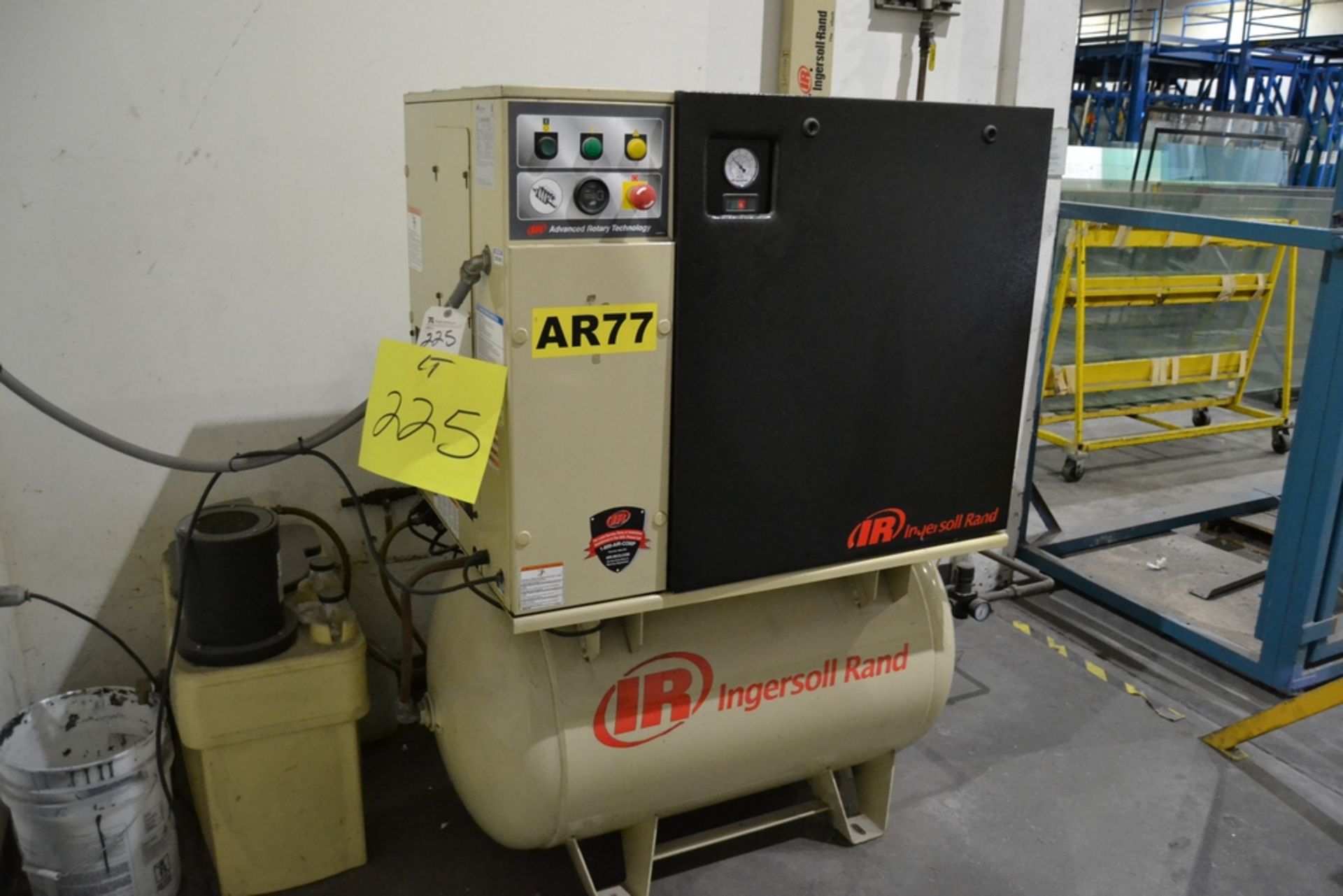 IR mod. UP6-STAS-125 w/ DR Rotary Screw Air Compressor, 15hp; S/N UP6768U07261