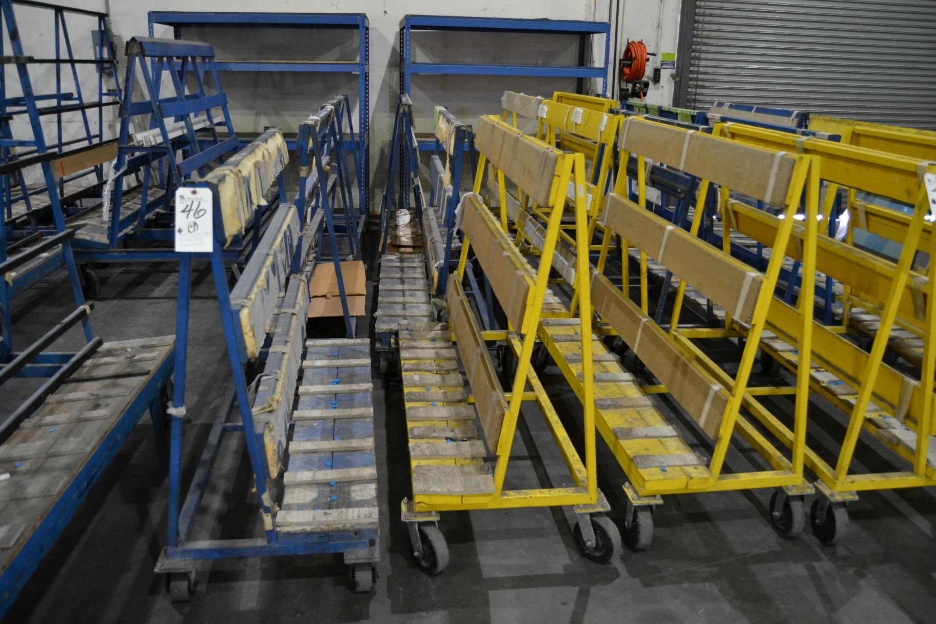 Approx. 60"W x 47"T Single Side Glass Carts