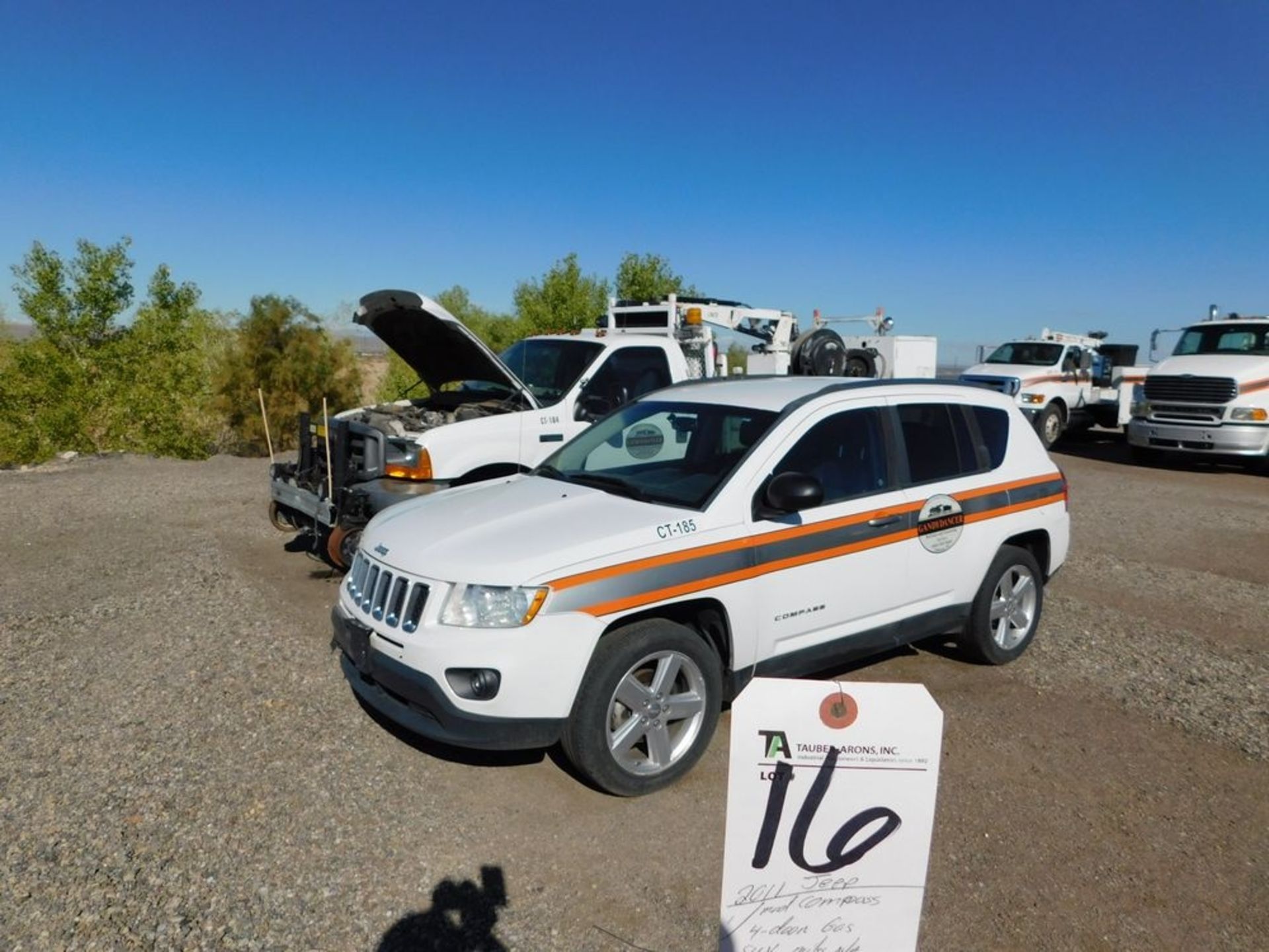 (2011) Jeep Compass SUV, 2.4L, 4-Door Miles: 128,612; Lic: 132SNP; Vin: 1J4NF5FB1BD210509, CT-85