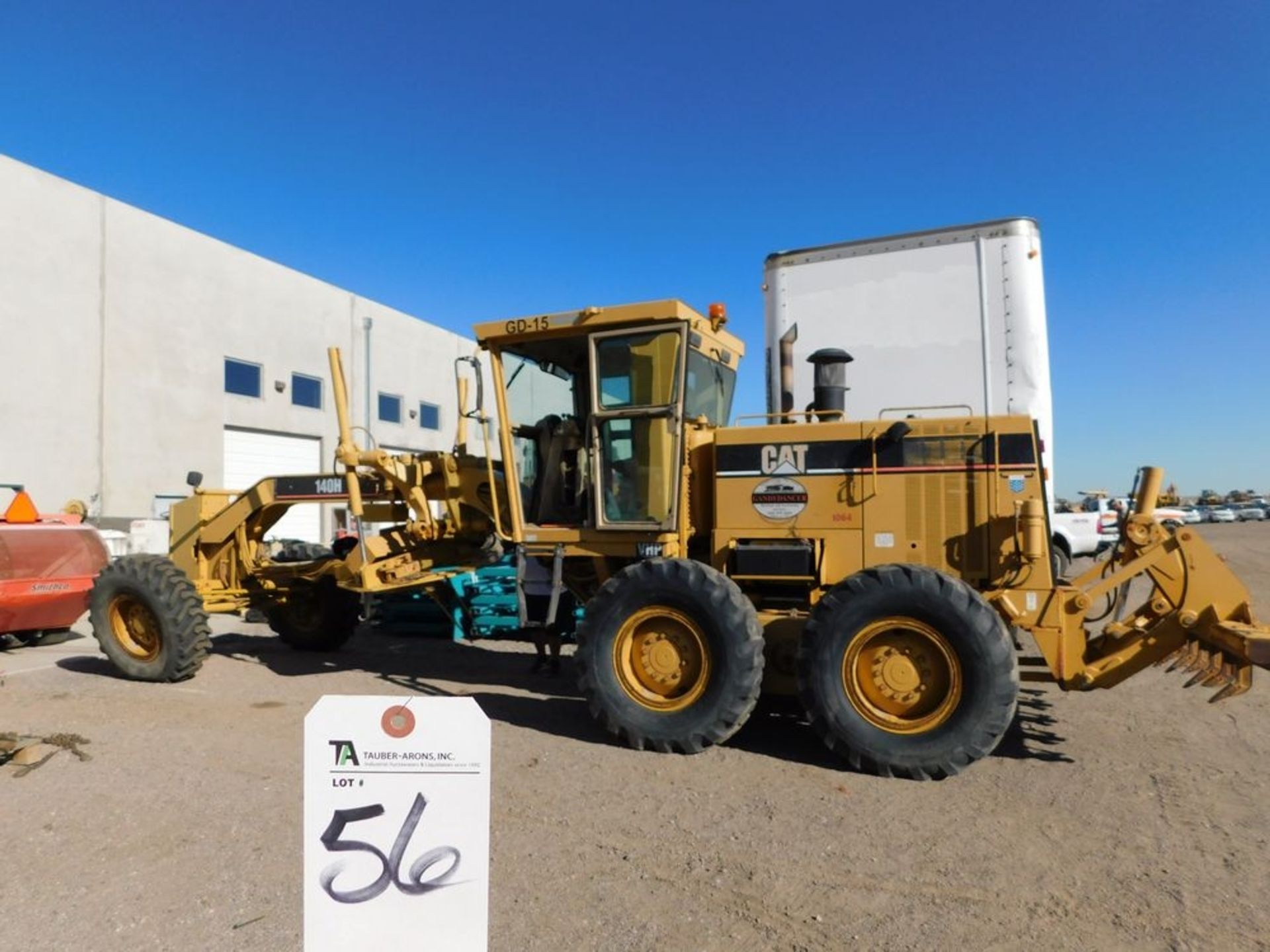 CAT mod. 140H Grader, 14' Blade; Hours: n/a S/N 22K01373, CD-15; Hours: 12,592