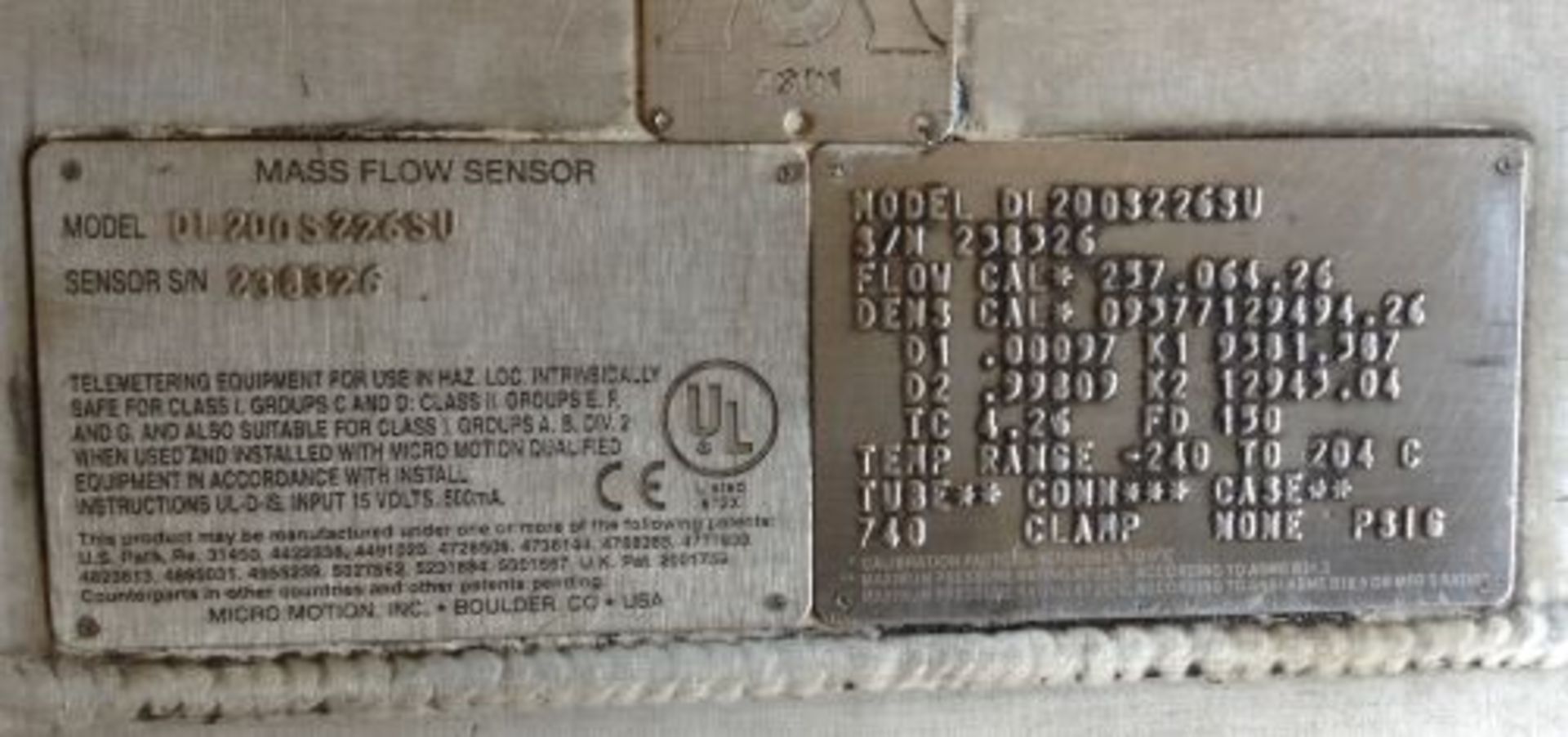 Micro Motion mass flow meter - Image 4 of 4