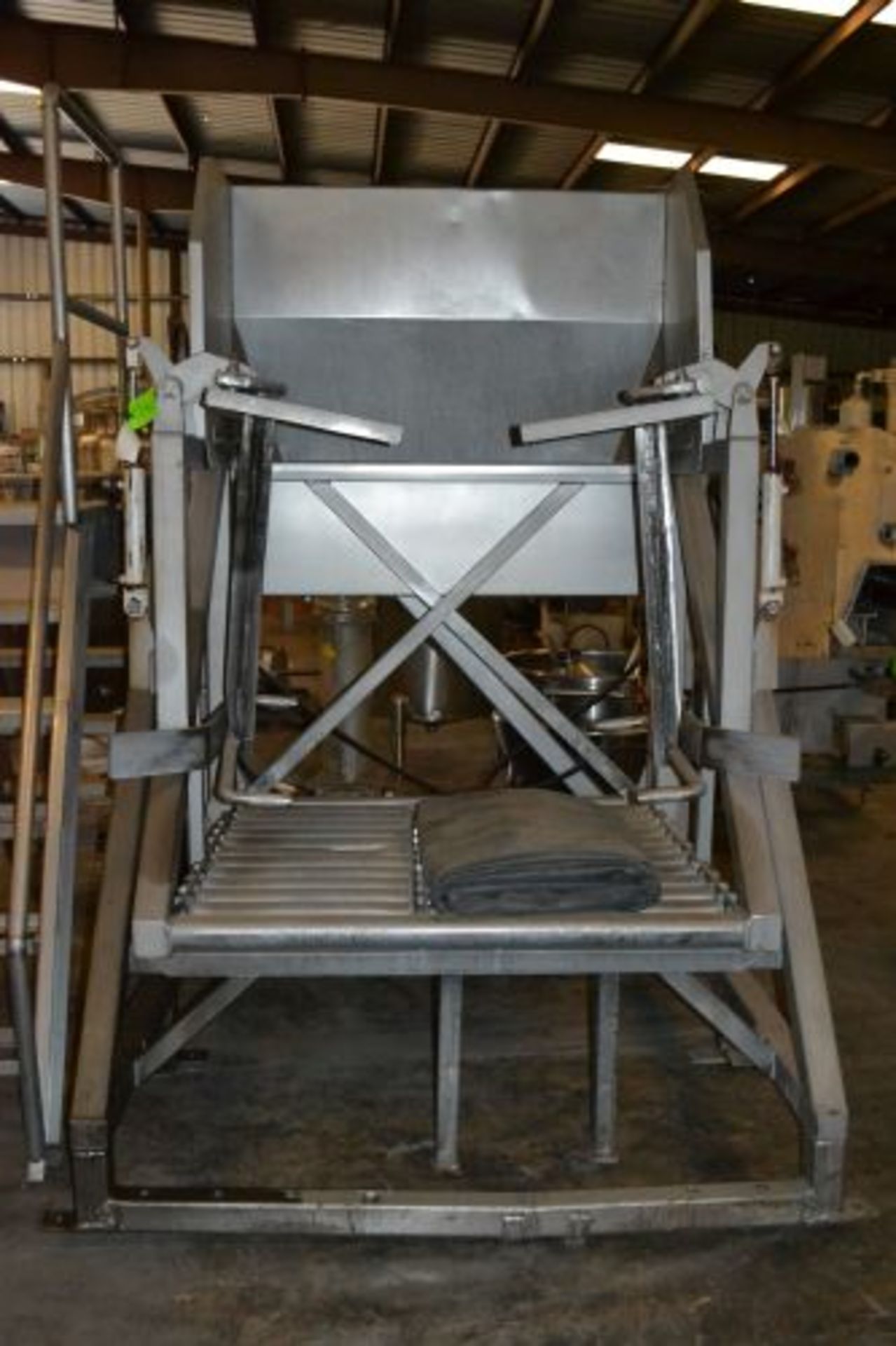 American Food Equipment stainless steel dumper for Schole bins - Image 2 of 7