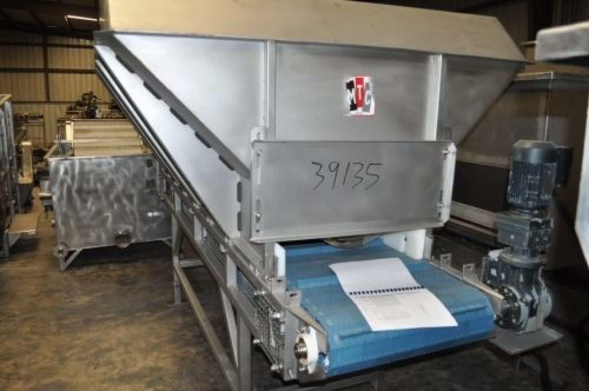 MTC model MTCB-24-10 stainless steel hopper/feeder - Image 2 of 7