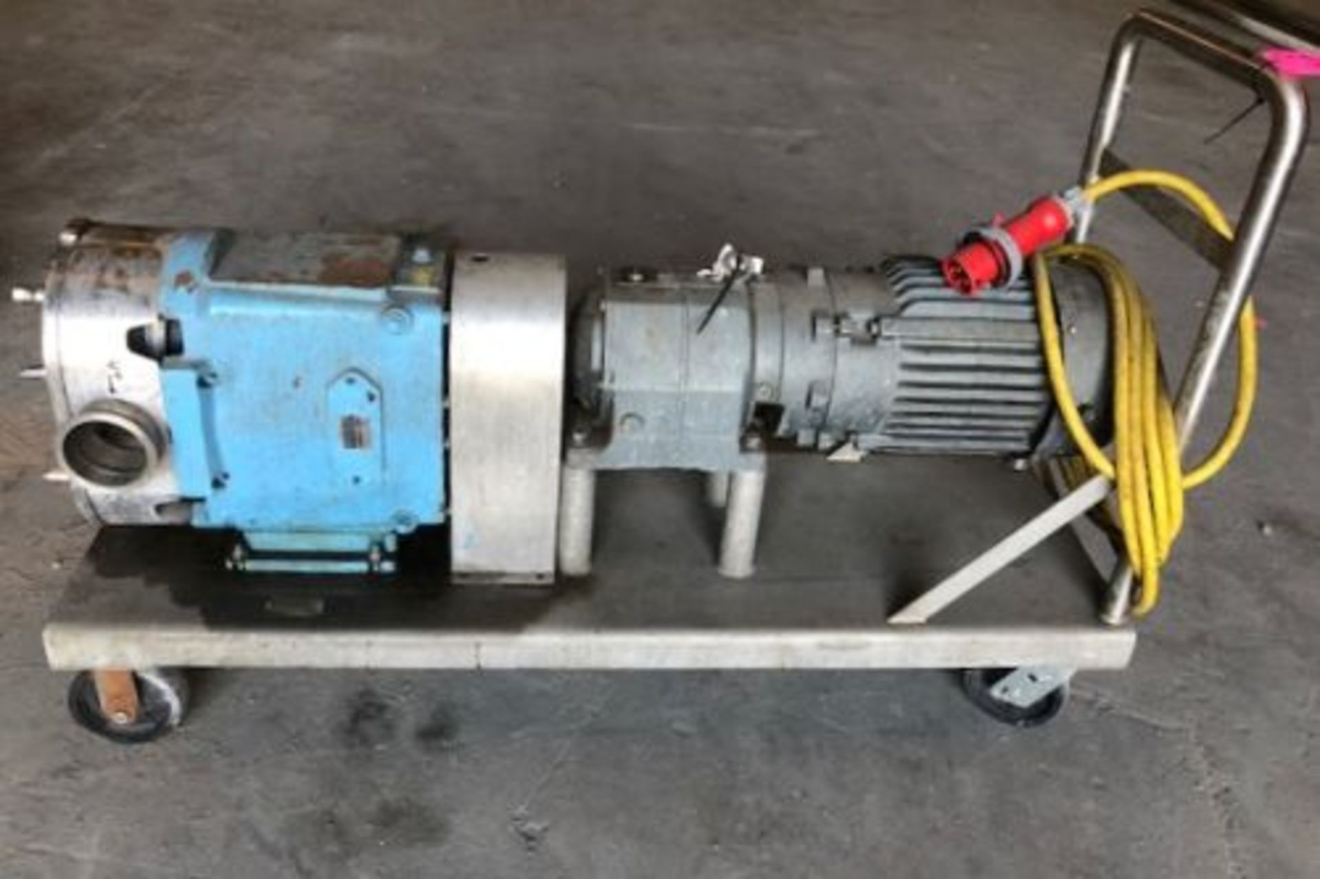 Waukesha model 228 stainless steel positive displacement pump