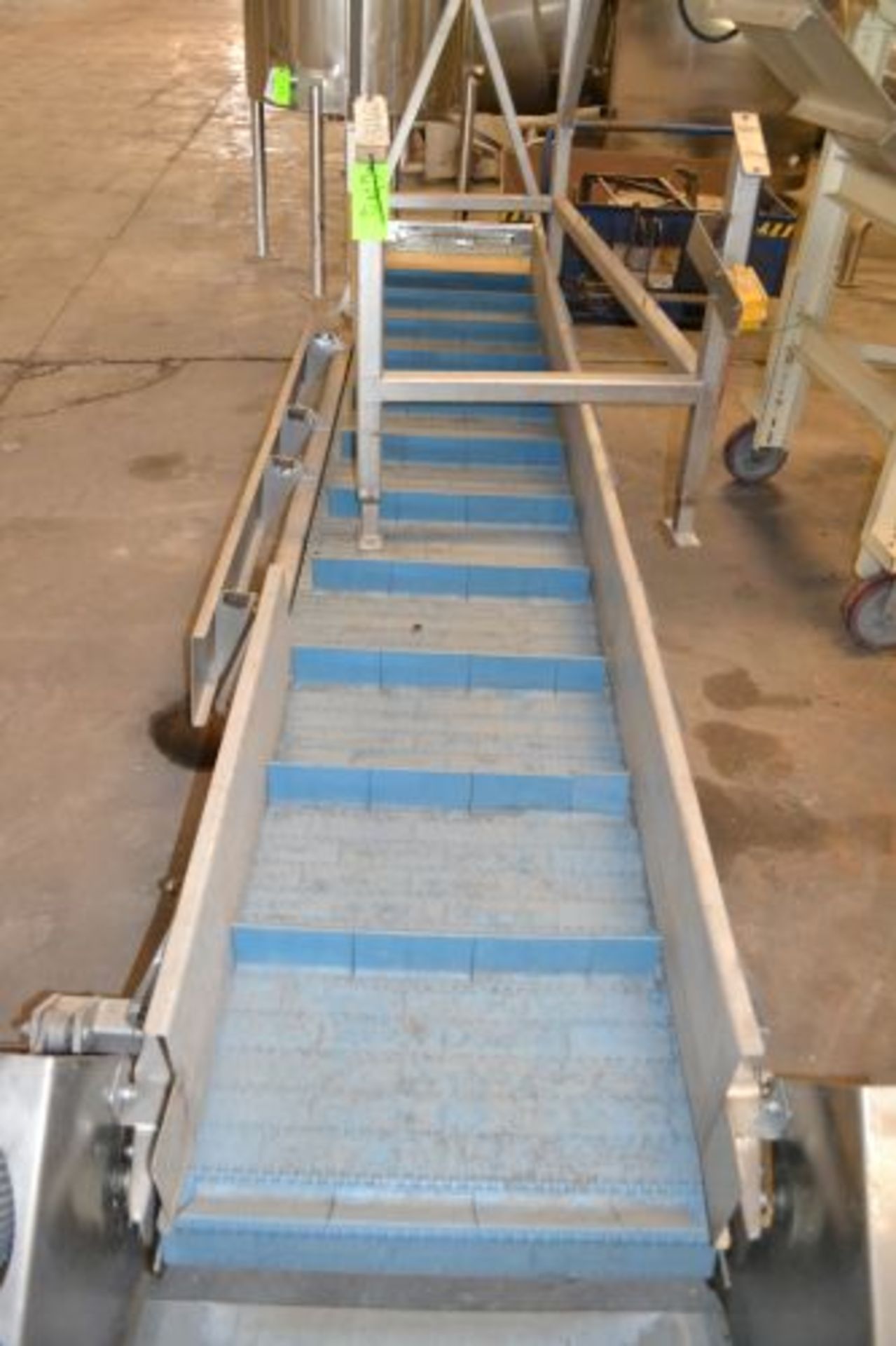 24” wide x 13’ long stainless steel incline conveyor - Image 2 of 4