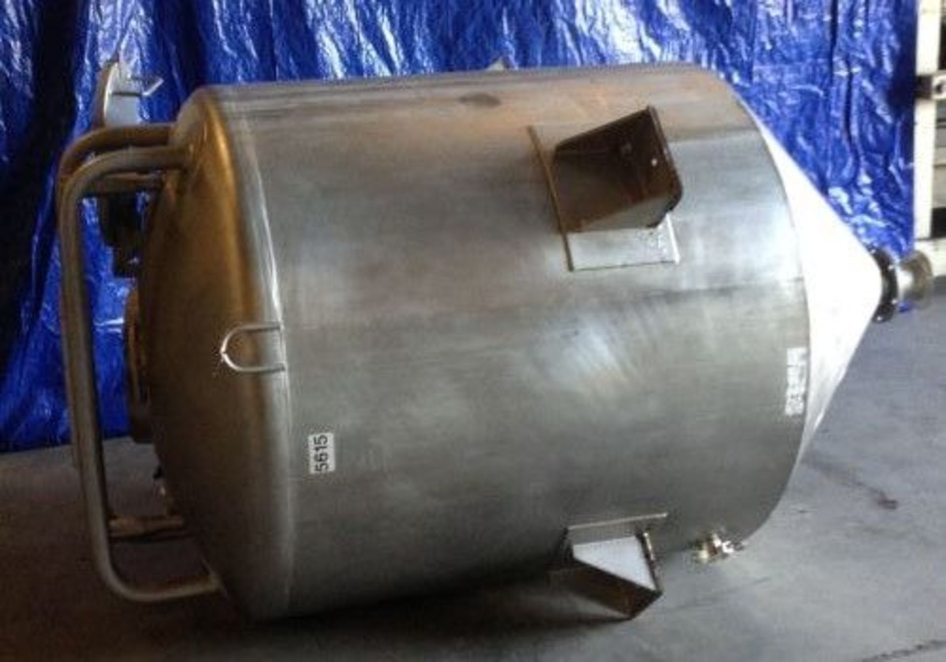 450 gallon Langsenkamp stainless steel mix tank