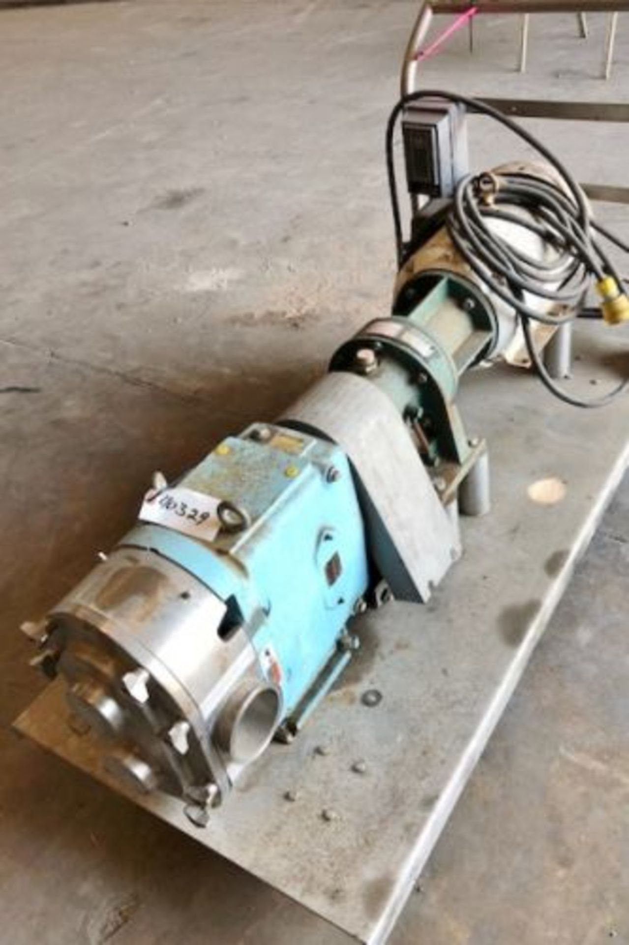 Waukesha model 220 stainless steel positive displacement pump