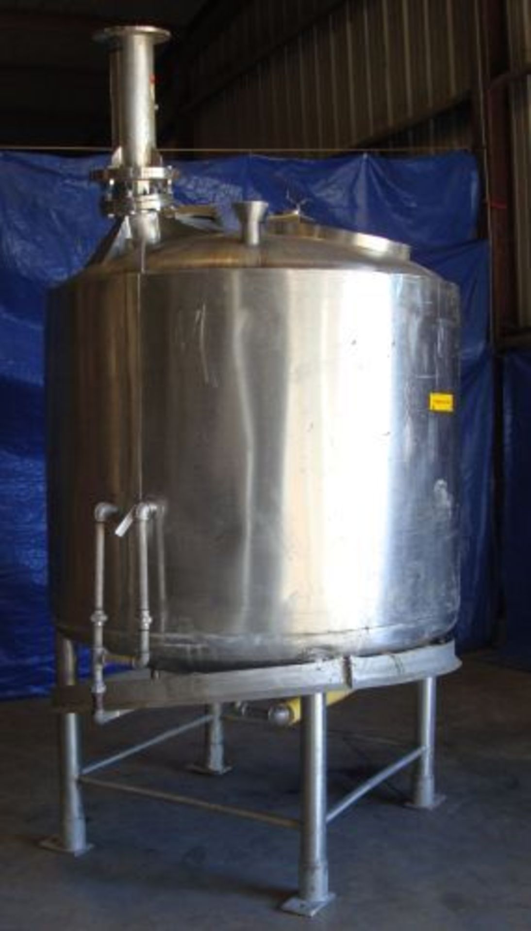 600 gallon Sharpsville stainless steel multiple jacket mixing tank