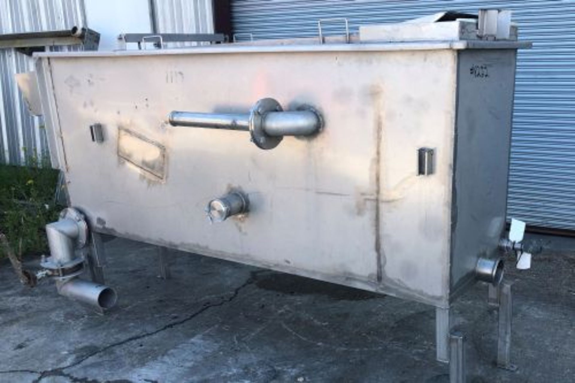 24” wide x 100” Olney stainless steel riffle pan destoner - Image 2 of 4