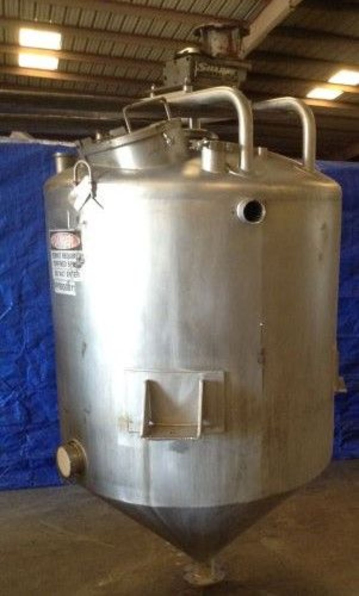 425 gallon Langsenkamp stainless steel mixing tank