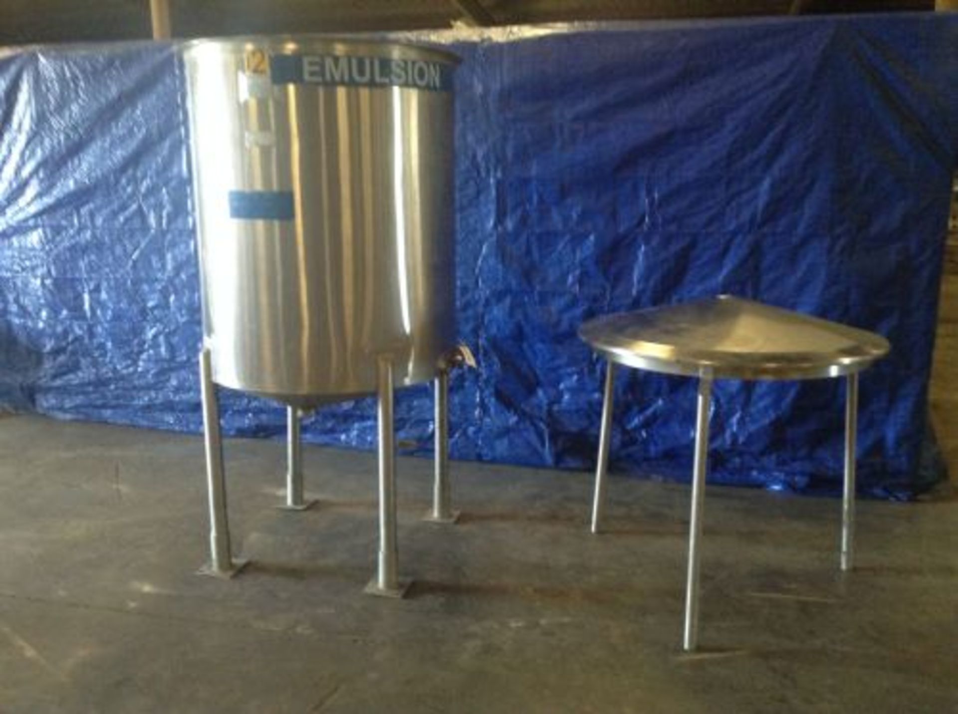 250 gallon Highland Equipment Limited stainless steel tank