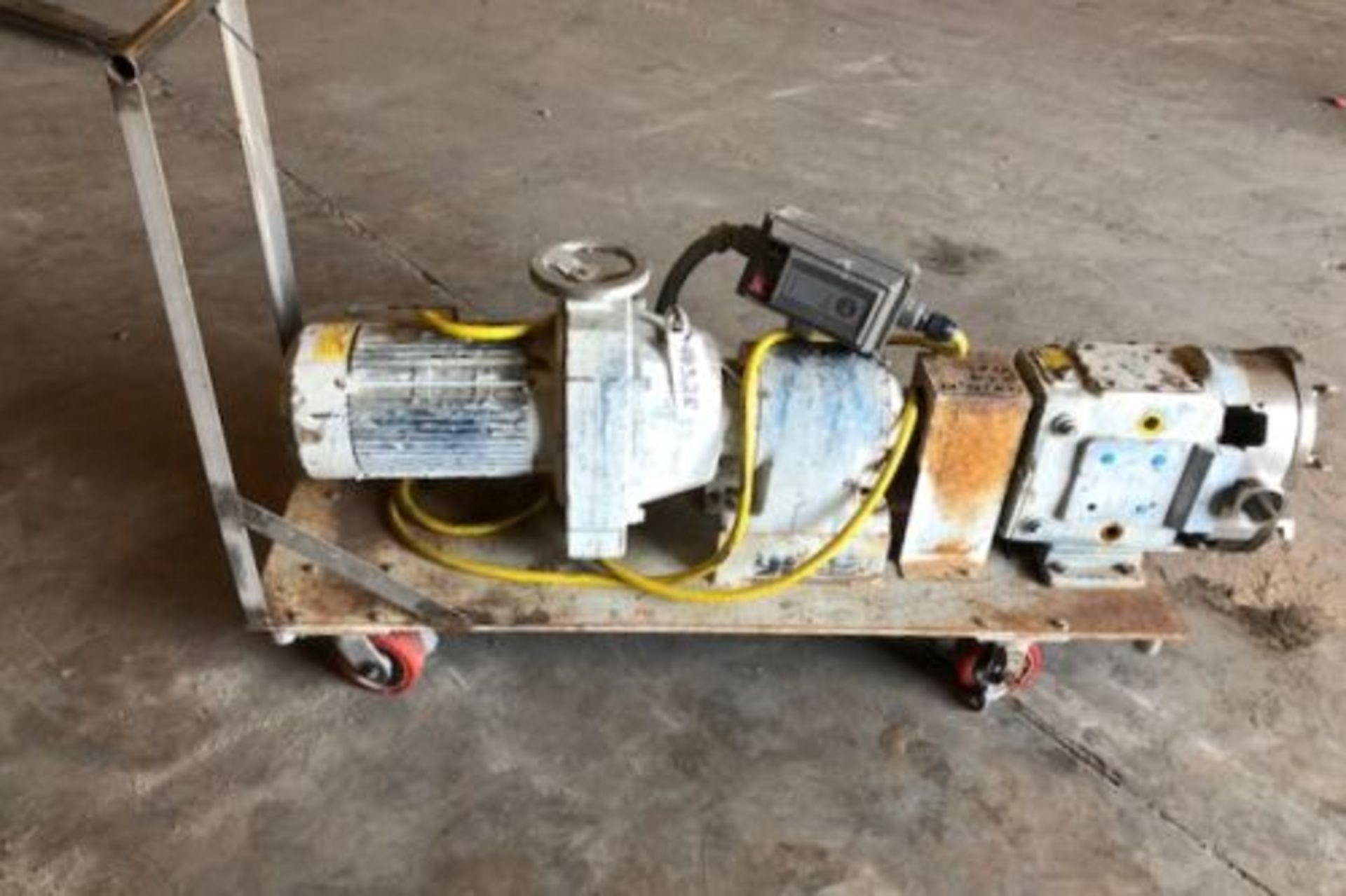 Waukesha model 60 stainless steel positive displacement pump